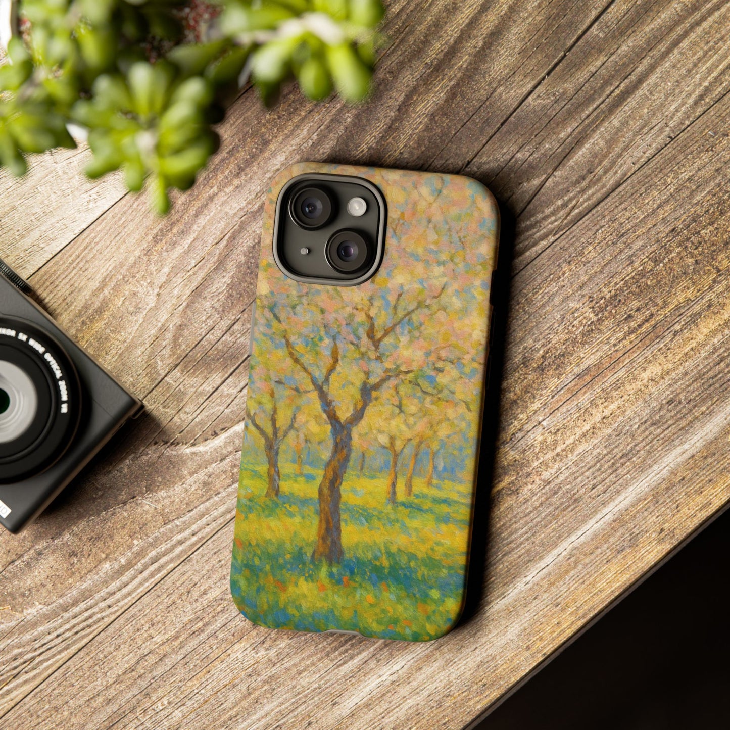 Artistic Phone Case, Tough Phone Case, Flower Tree Case, Spring Decor, Unique Phone Cover, Nature Lover Gift