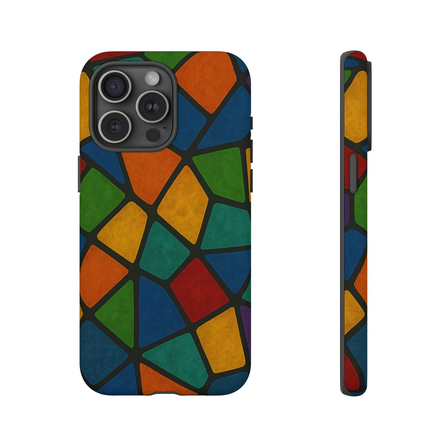 Colorful Mosaic Phone Case, Tough Cell Phone Cover, Vibrant Smartphone Protector, Unique Gift for Weddings, Birthday, Holidays