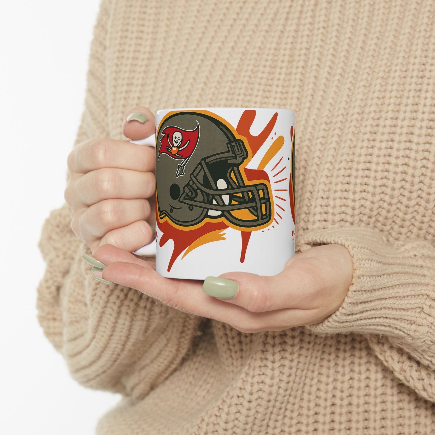 Football Team Ceramic Mug - Perfect for Game Day, Fan Gift, Office Coffee Cup, Sports Celebration, Unique Beverage Mug