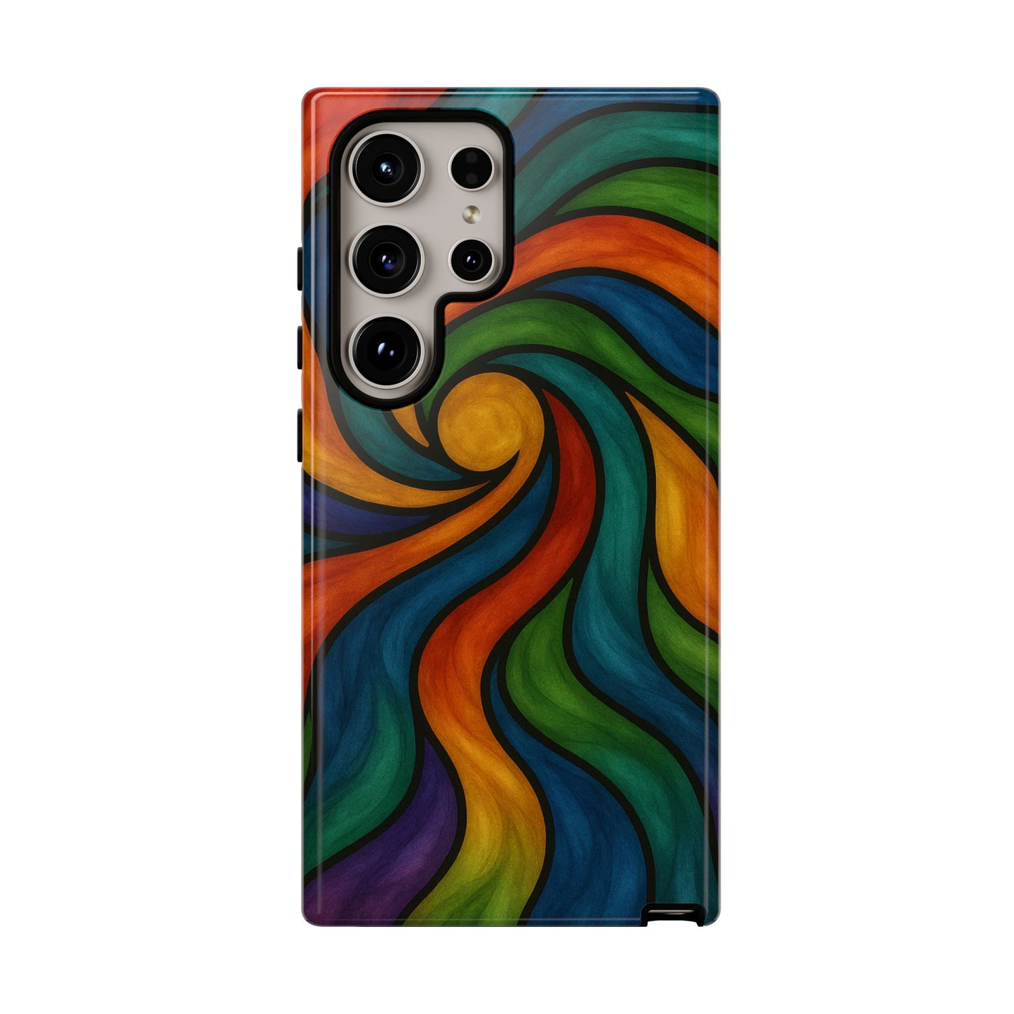 Colorful Swirl Phone Case | Tough Cases, Vibrant Design, Gift for Art Lovers, Funky Case, Unique Phone Accessories