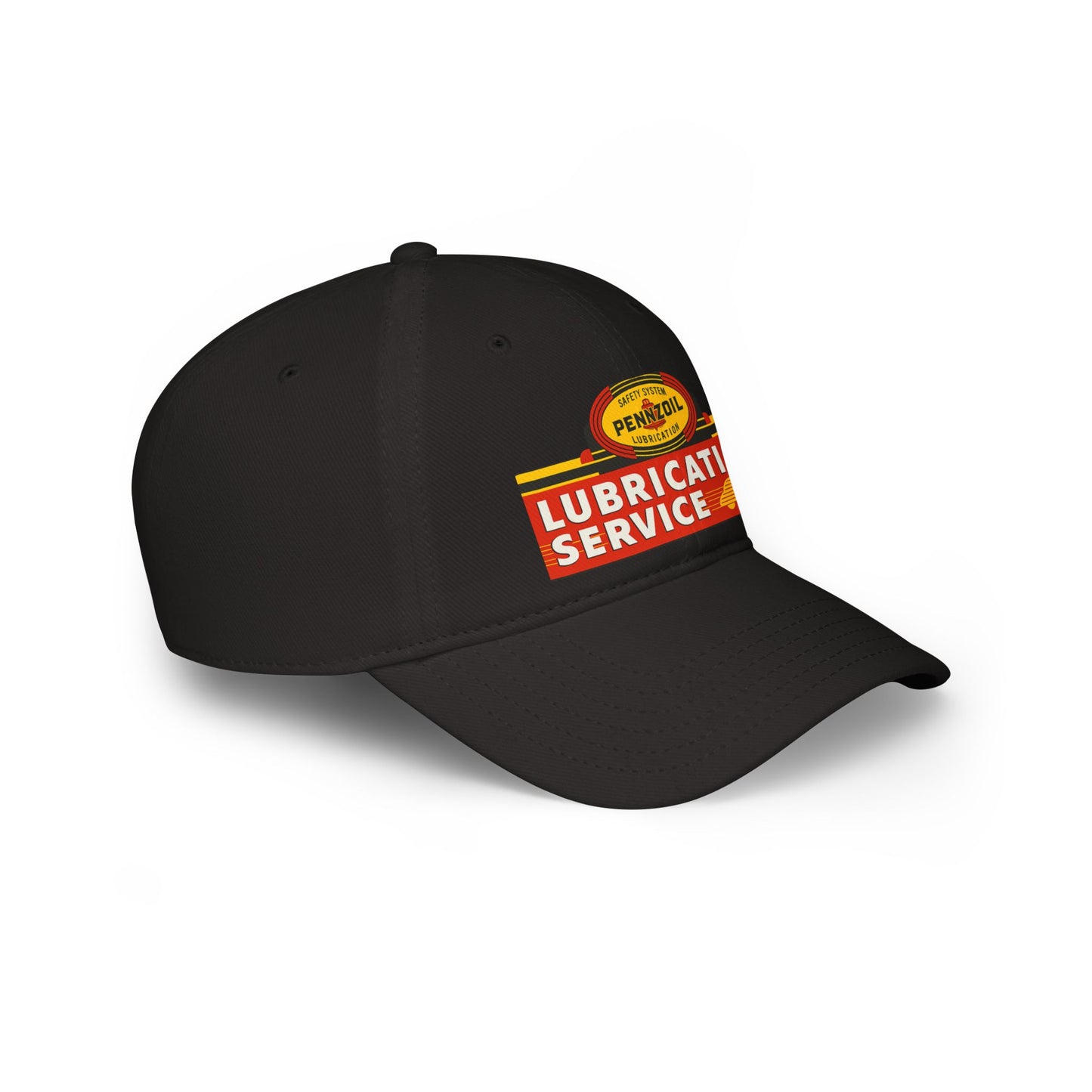 Vintage Lubrication Service Baseball Cap, Classic Red Cap, Automotive Hat, Gift for Car Lovers, Father's Day Accessory