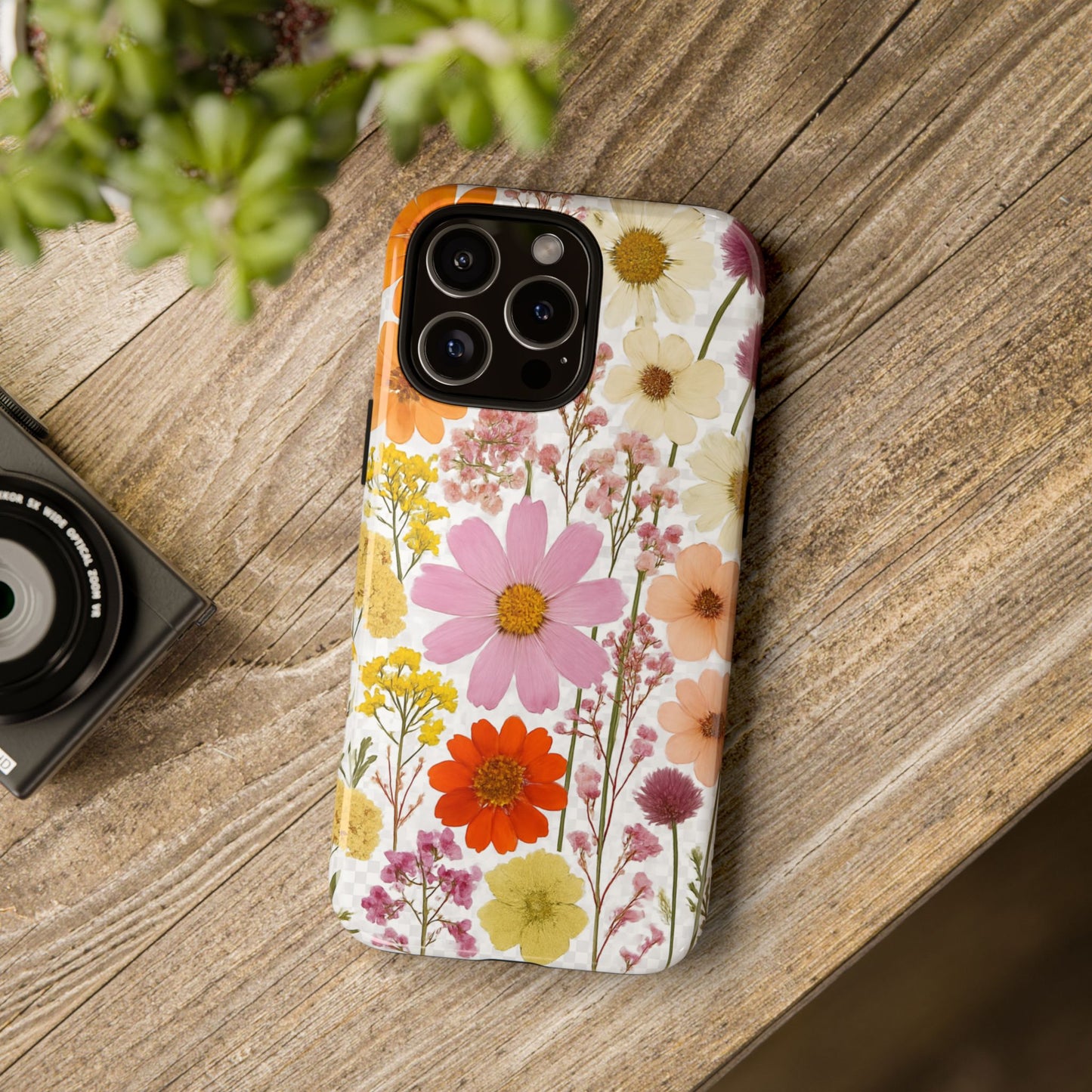 Floral Phone Case - Tough Cases, Stylish Protective Cover, Flower Design, Trendy Gift, Nature Lover Accessory, DRIED FLOWERS
