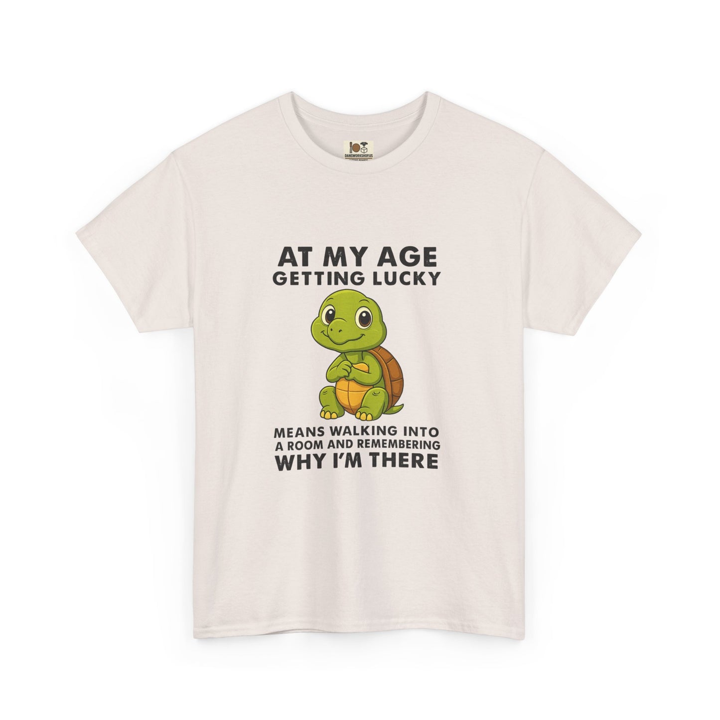 Funny Turtle Tee, Unisex Heavy Cotton T-shirt, Birthday Gift, Perfect for Turtle Lovers, Lighthearted Humor Shirt
