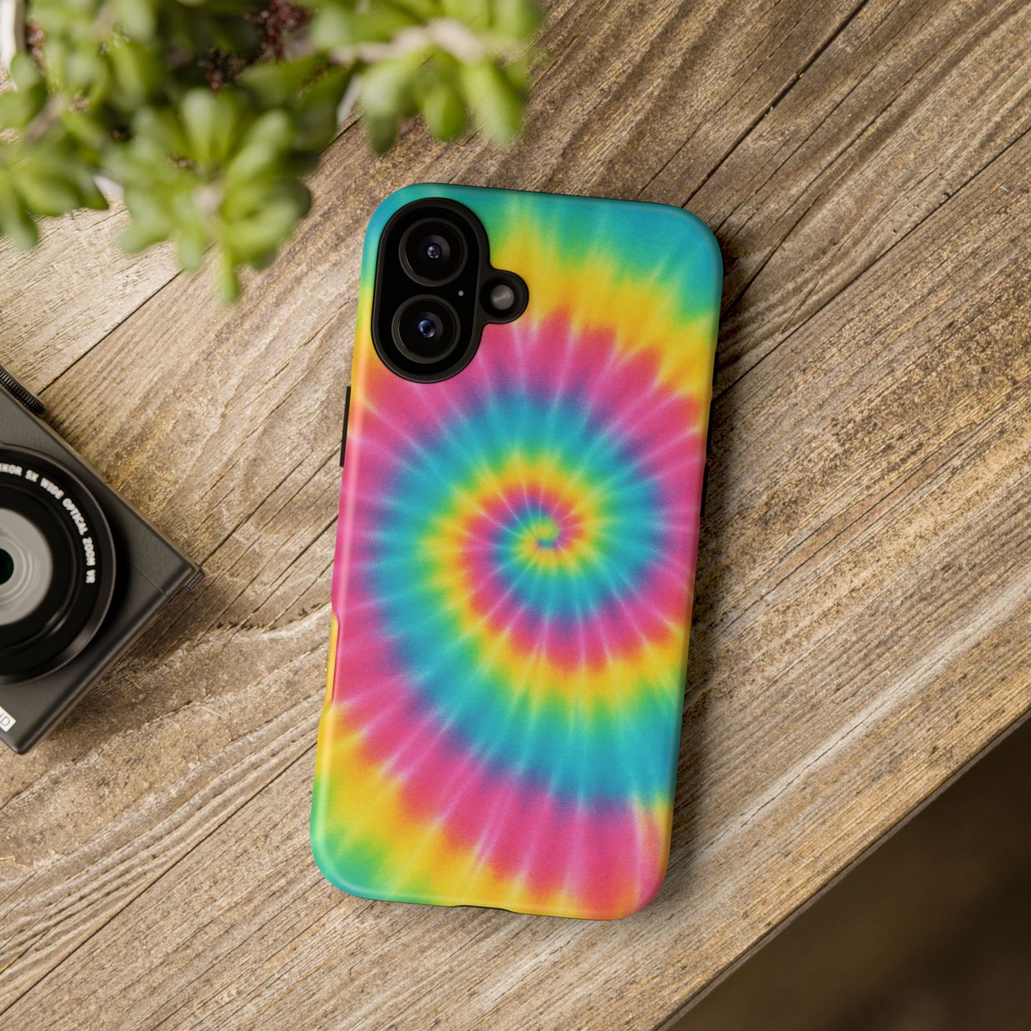 Colorful Tie-Dye Phone Case, Vibrant Phone Cover, Boho Style Accessory, Gift for Teens, Trendy Phone Accessories