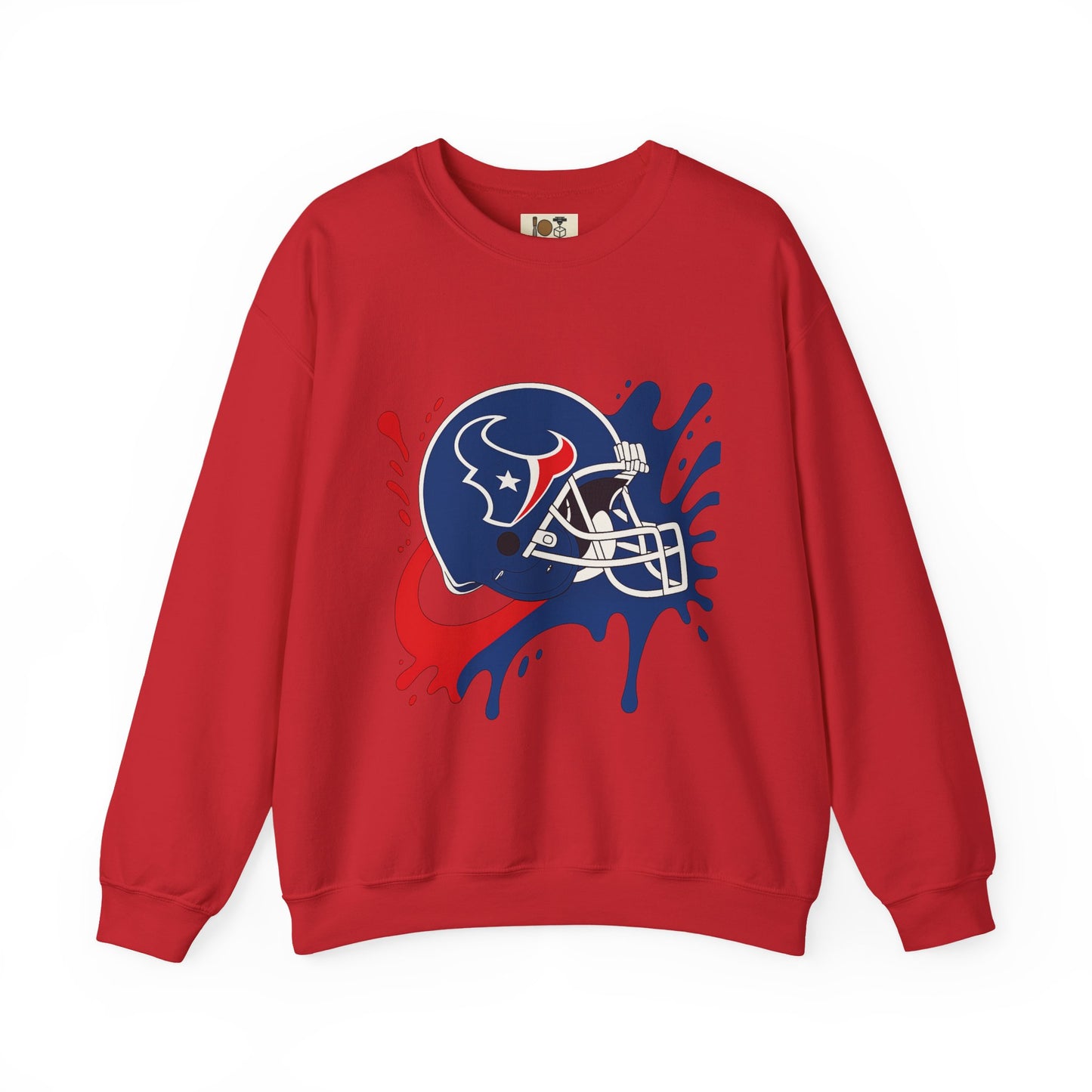 Sporty Splash Crewneck Sweatshirt - Perfect for Game Day, Football Fan Gear, Casual Style, Unisex Apparel, Gift for Sports Lovers