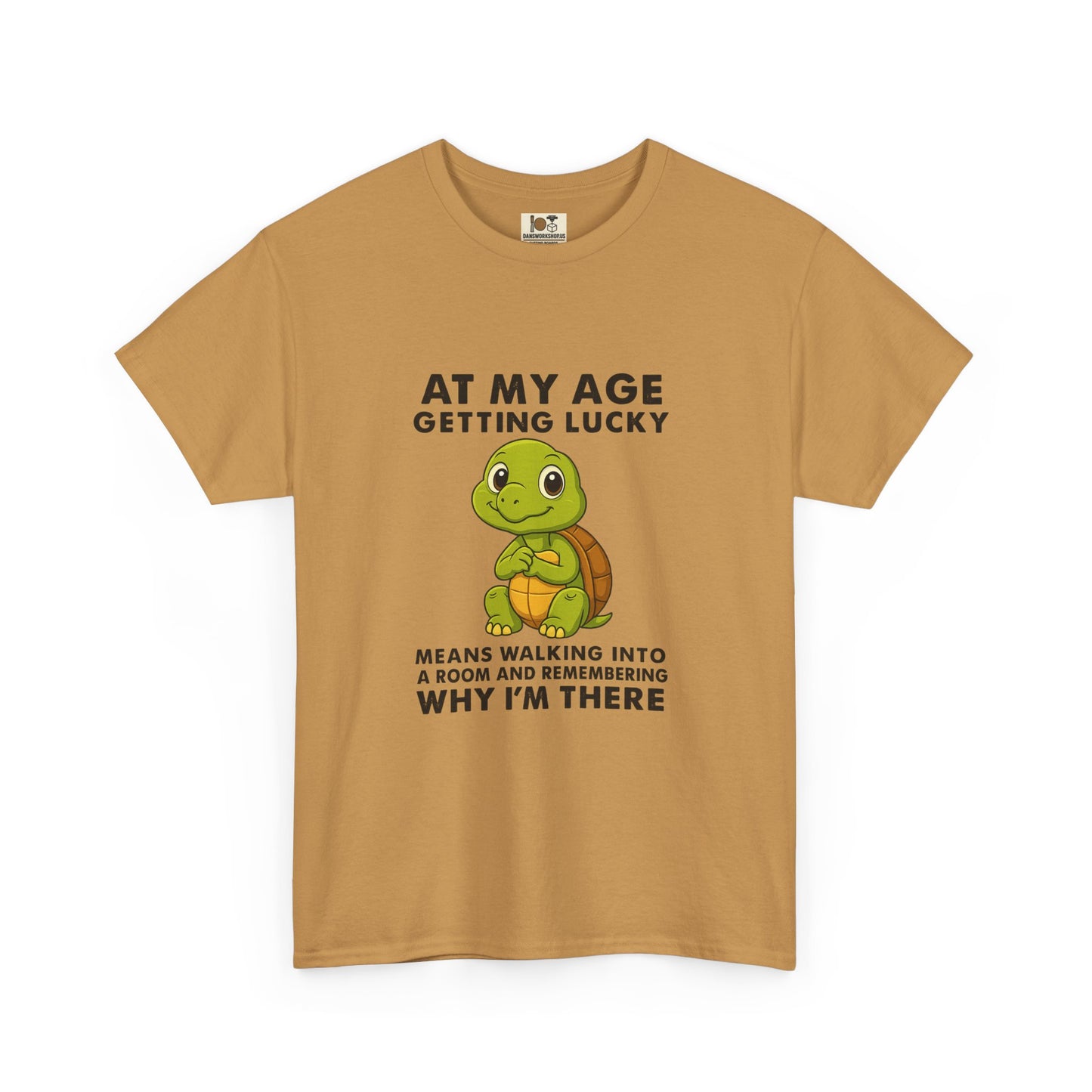 Funny Turtle Tee, Unisex Heavy Cotton T-shirt, Birthday Gift, Perfect for Turtle Lovers, Lighthearted Humor Shirt