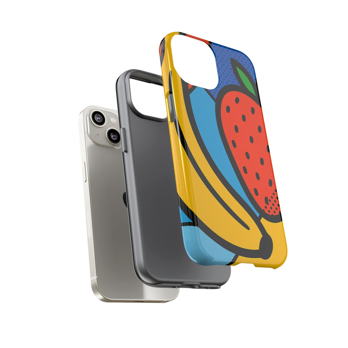 Colorful Fruit Phone Case - Tough Cases - Fun, Vibrant, Unique, Gifts for Friends, Summer Accessories, Trendy Phone Protector