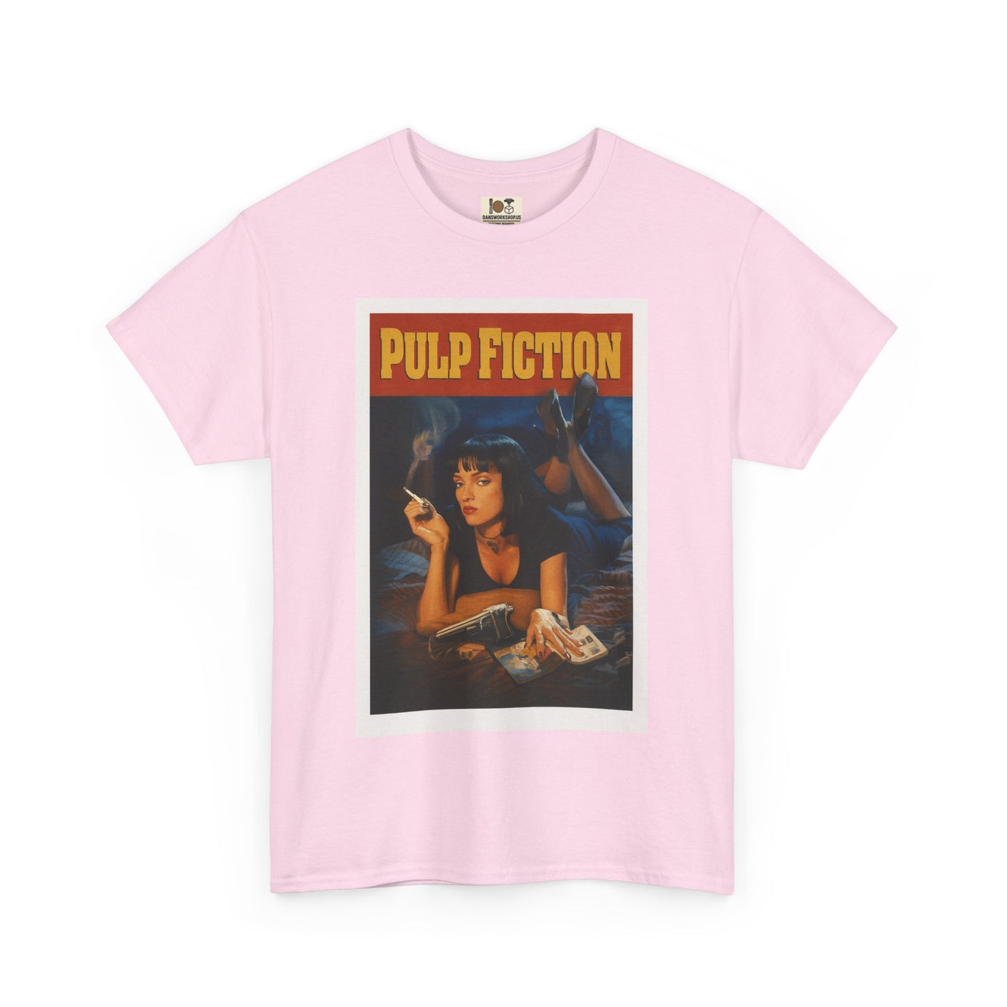Pulp Fiction Vintage-Style Tee, Retro Movie Shirt, Unisex Cotton Tee, 90s Nostalgia Top, Fan Gift, Movie Lover Apparel