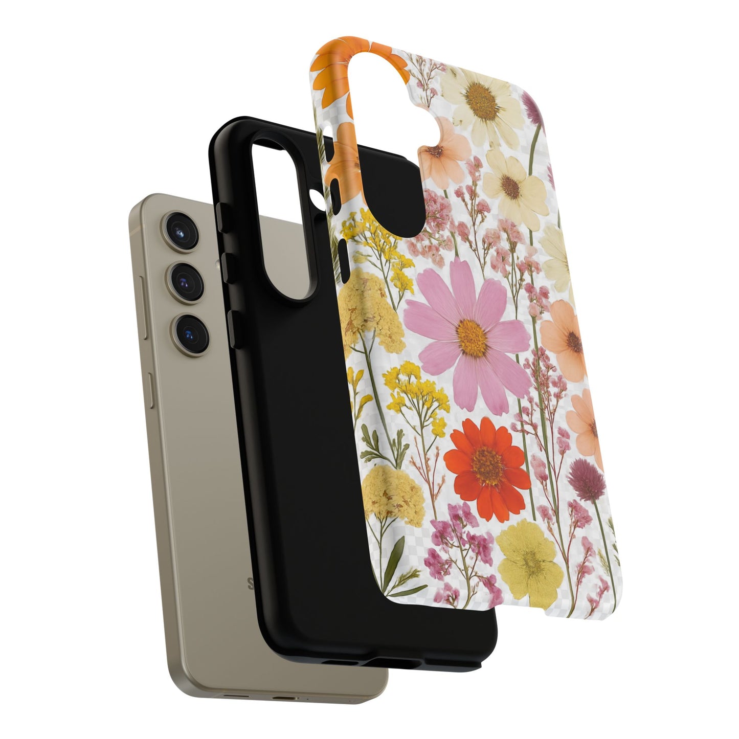Floral Phone Case - Tough Cases, Stylish Protective Cover, Flower Design, Trendy Gift, Nature Lover Accessory, DRIED FLOWERS