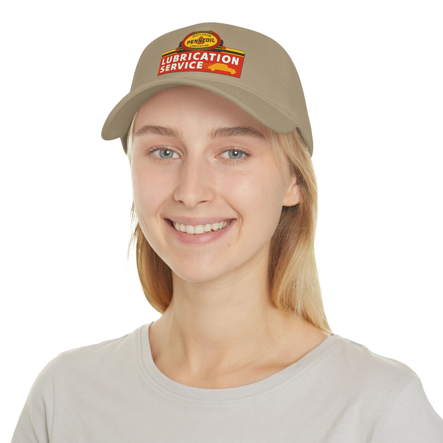Vintage Lubrication Service Baseball Cap, Classic Red Cap, Automotive Hat, Gift for Car Lovers, Father's Day Accessory