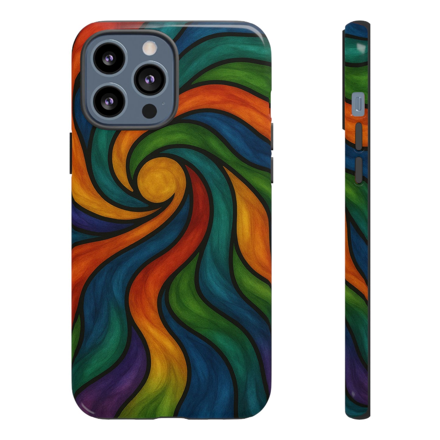 Colorful Swirl Phone Case | Tough Cases, Vibrant Design, Gift for Art Lovers, Funky Case, Unique Phone Accessories