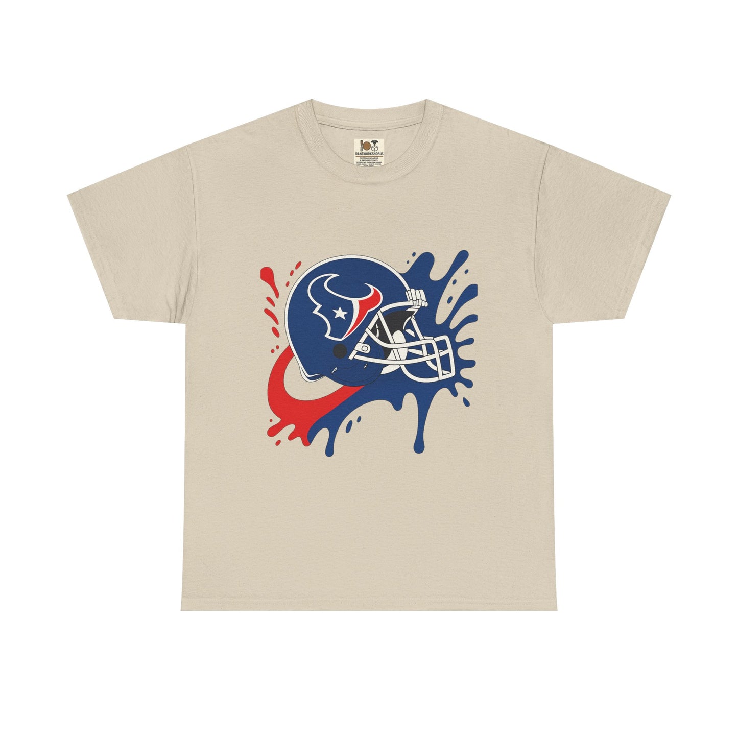 Football Splash Art Tee, Unisex Sports Shirt, Game Day Casual Wear, Gift for Fans, Holidays, Team Spirit Apparel
