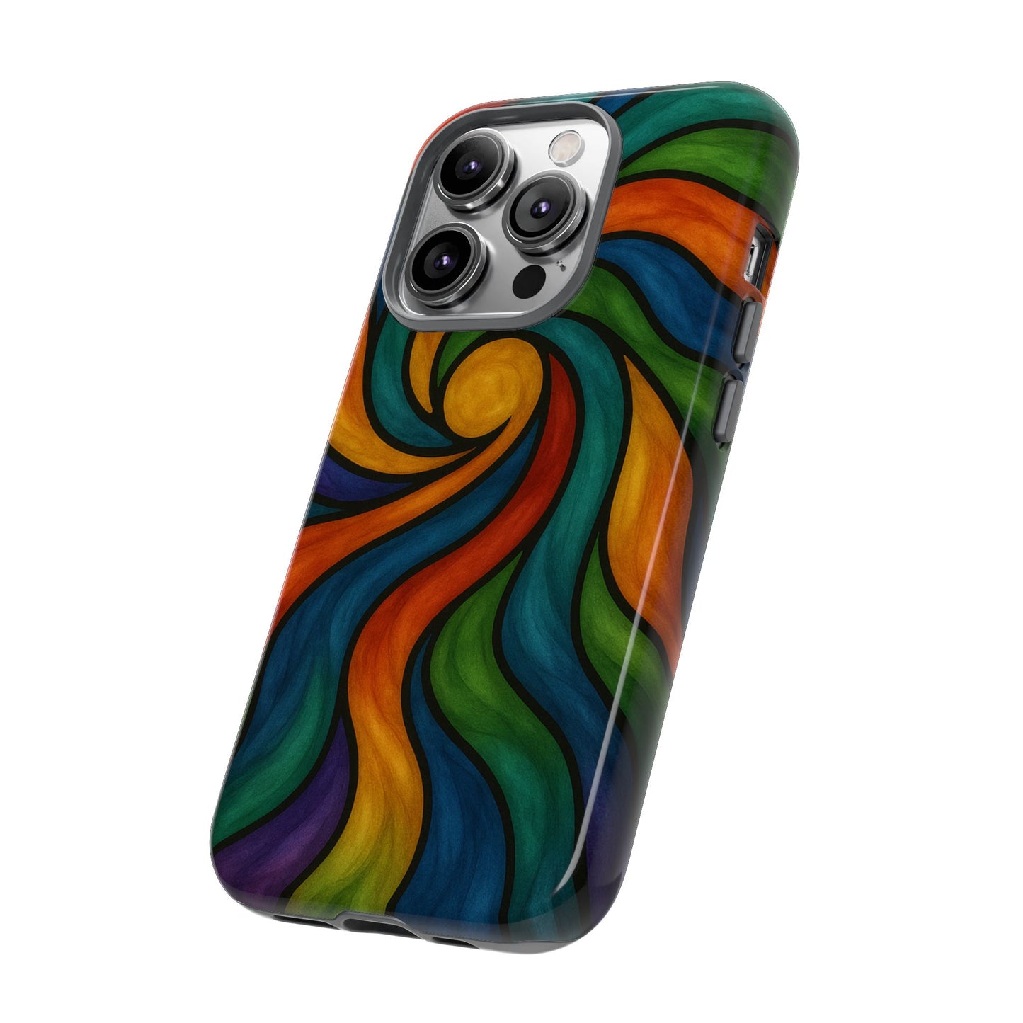 Colorful Swirl Phone Case | Tough Cases, Vibrant Design, Gift for Art Lovers, Funky Case, Unique Phone Accessories