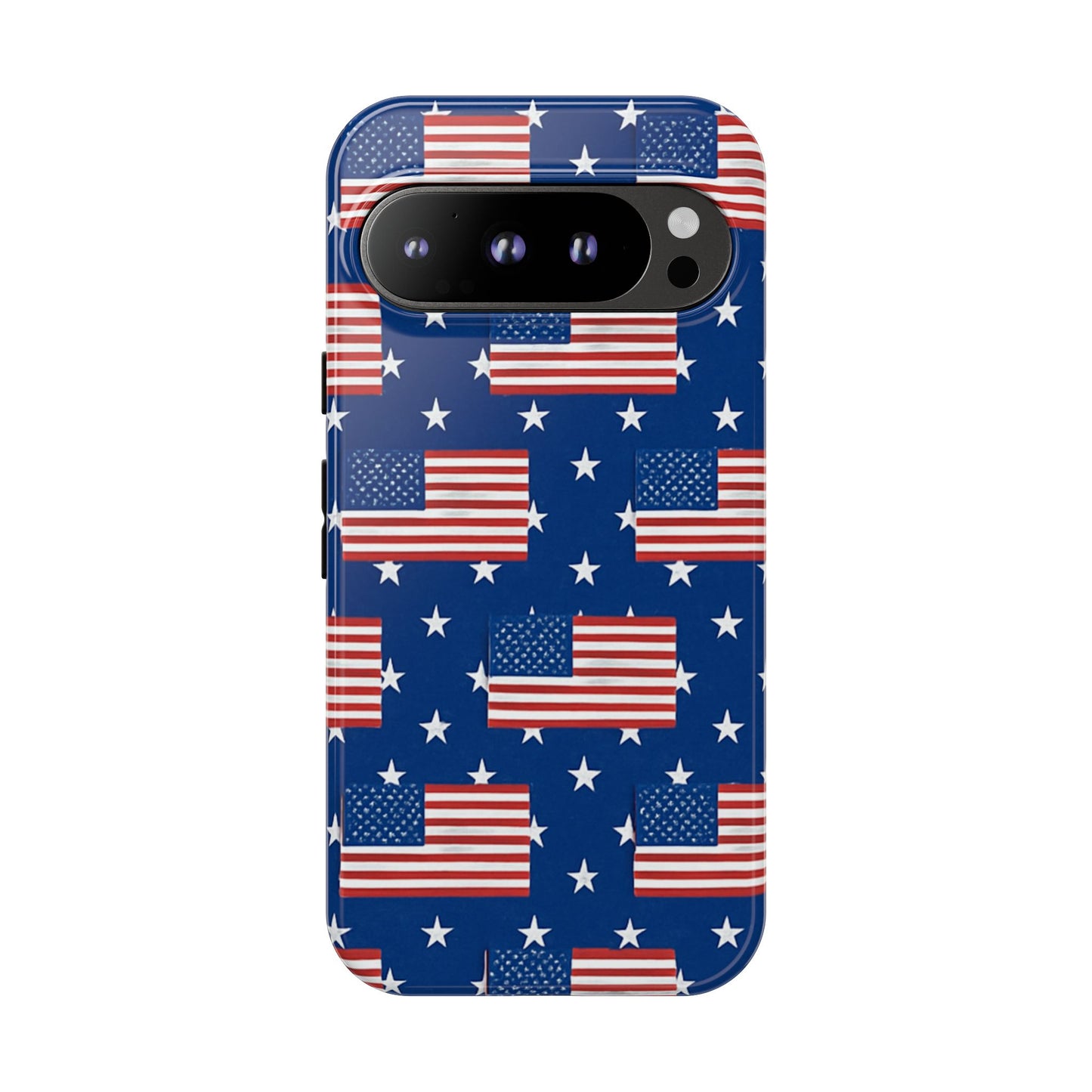 Patriotic Phone Case, Independence Day Accessories, American Flag Design, Star-Spangled Cover, Summer BBQ Gift