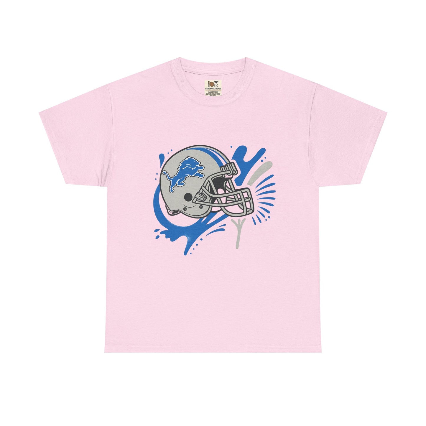 Detroit Lions Fan Heavy Cotton Tee, Sports Apparel, Gift for Gamers, Casual Wear, Team Spirit Shirt