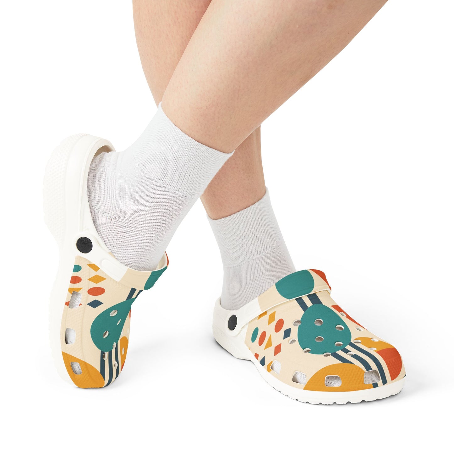 Stylish EVA Foam Rubber Clogs - Colorful AOP Design for Comfort & Fun, Perfect for Summer, Casual Outings, Garden Wear, Gift Ideas