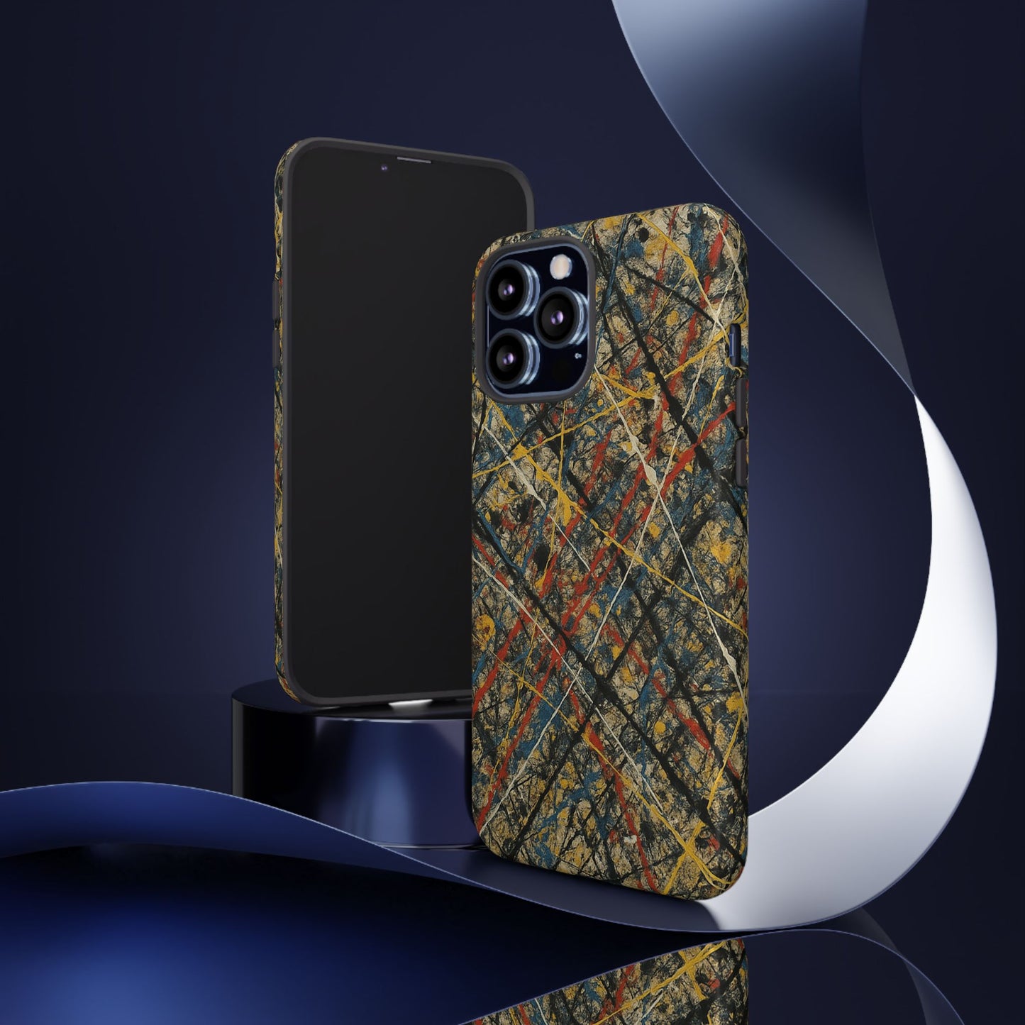 Tough Cases Phone Case - Bold Abstract Design, Stylish Mobile Cover, Unique Gift for Him/Her, Durable Accessory, Trendy Protection