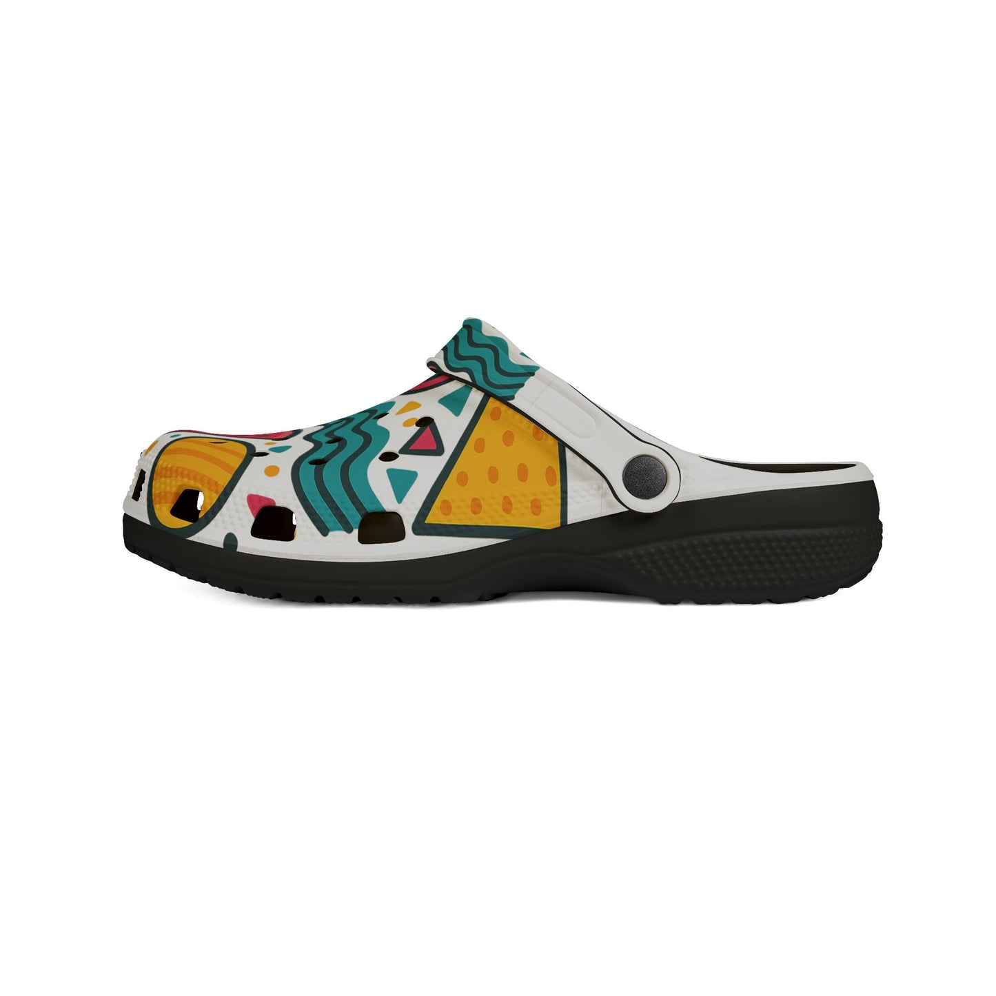 Tropical Pattern EVA Foam Shoes, Fun Water Shoes, Summer Footwear, Beach Ready Clogs, Colorful Slip-ons, Vibrant Casual Shoes