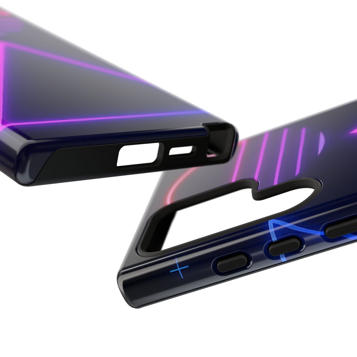 Retro Neon Phone Case, Tough Cases for iPhone, 80s Aesthetic Phone Cover, Abstract Neon Design, Gift for Tech Lovers