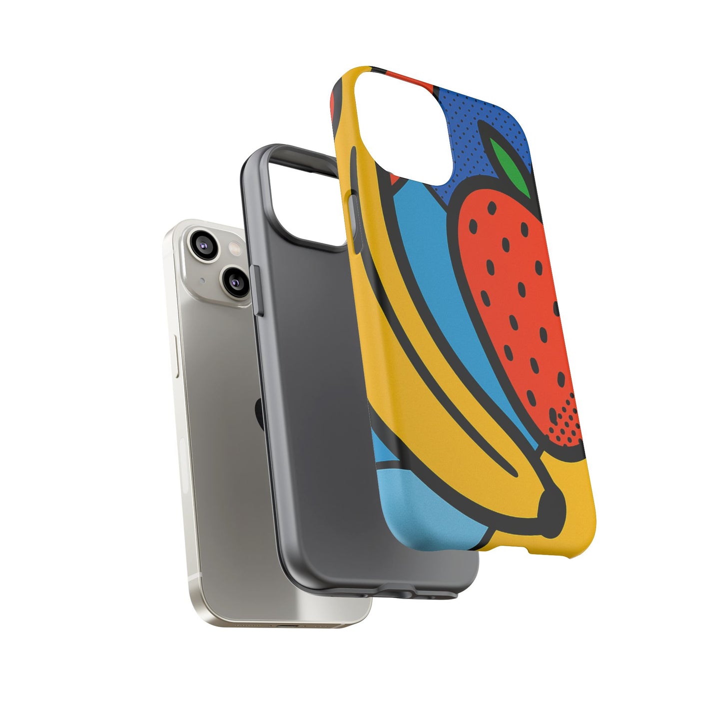 Colorful Fruit Phone Case - Tough Cases - Fun, Vibrant, Unique, Gifts for Friends, Summer Accessories, Trendy Phone Protector
