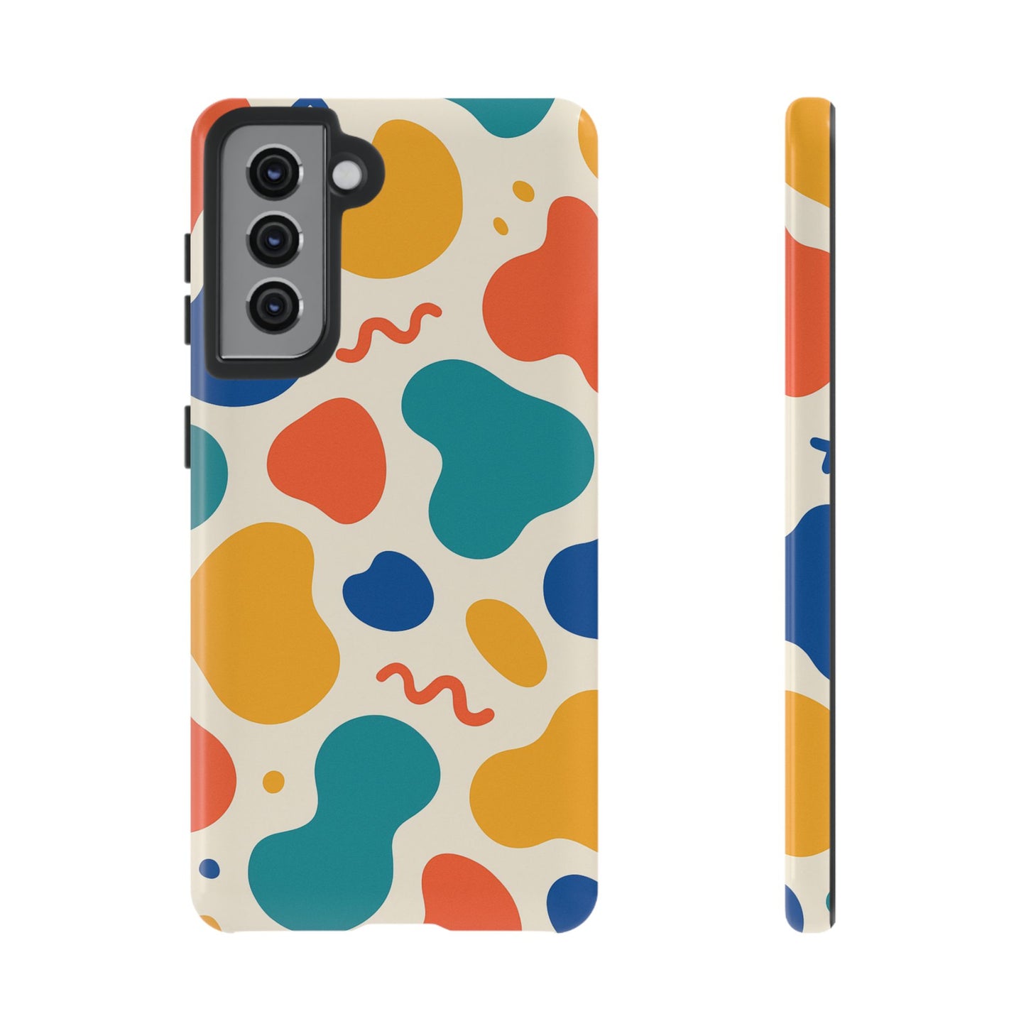 Colorful Phone Case with Abstract Design, Stylish Phone Cover, Trendy Tech Accessory for Her, Unique Gift Idea, Fun Patterned Case