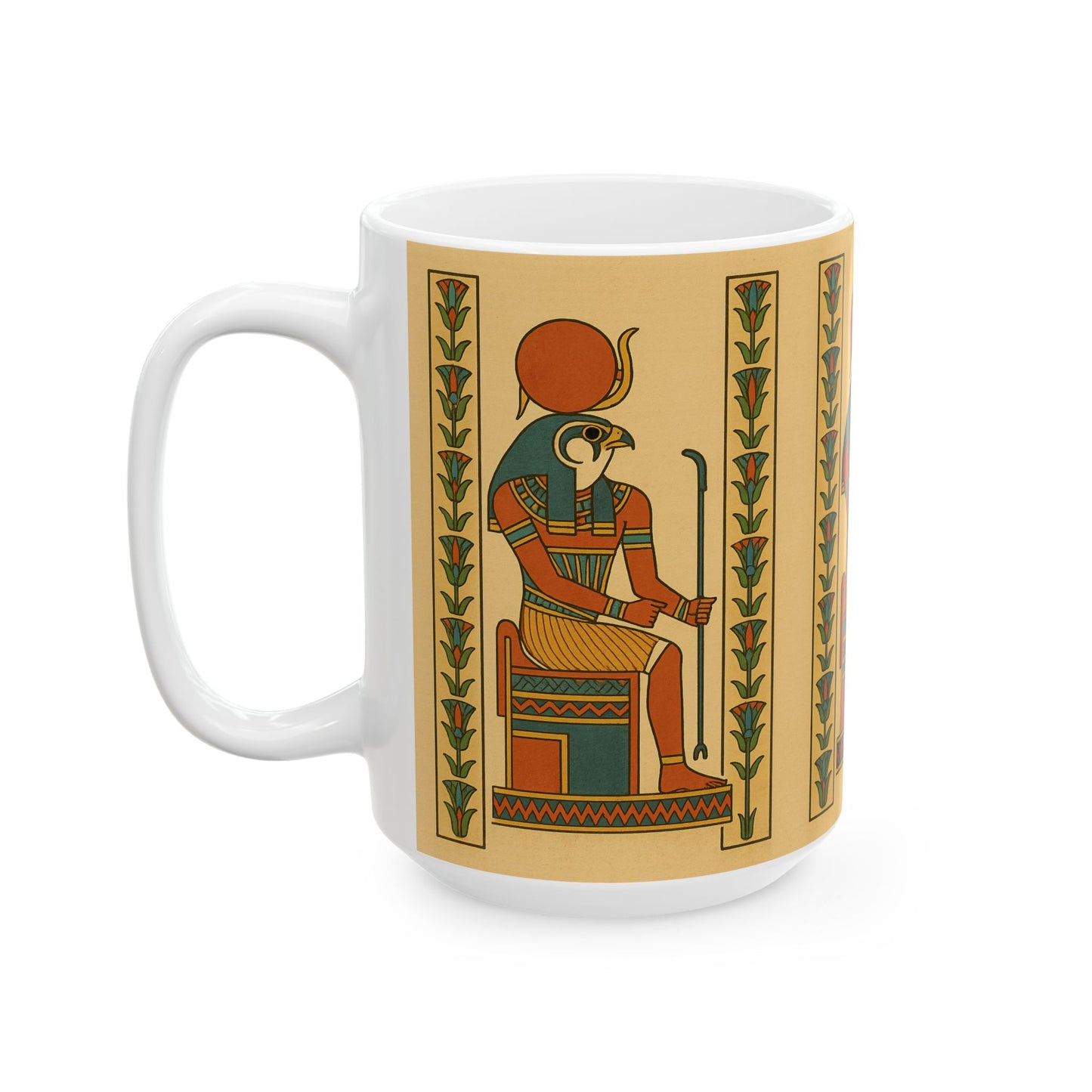 Egyptian Goddess Ceramic Mug - Unique Coffee Cup, Perfect for Gifts, Home Decor, Kitchen, Ancient Art Lovers, 11oz & 15oz
