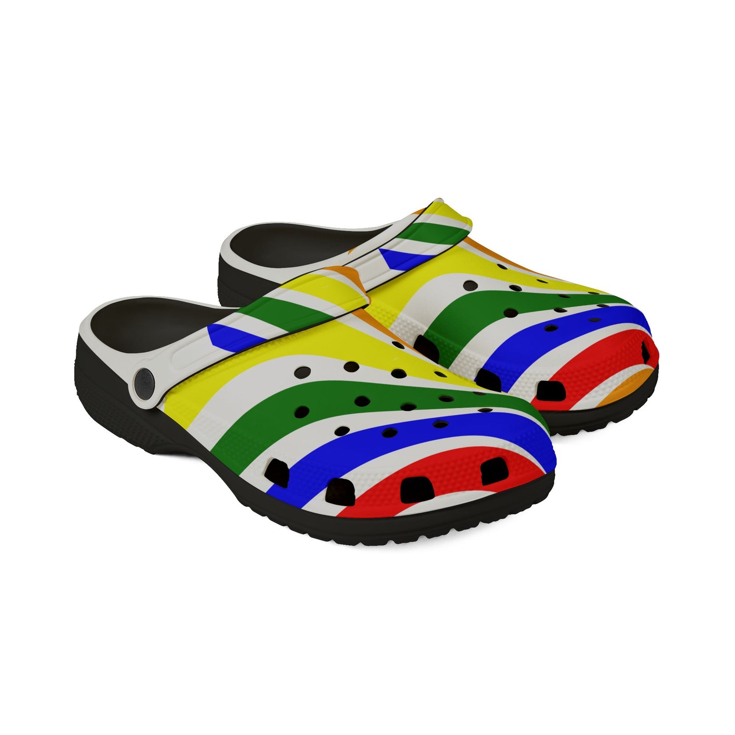 Colorful EVA Foam Shoes - Rainbow Slippers for Summer, Casual Footwear, Festival Shoes, Vibrant Indoor/Outdoor Clogs