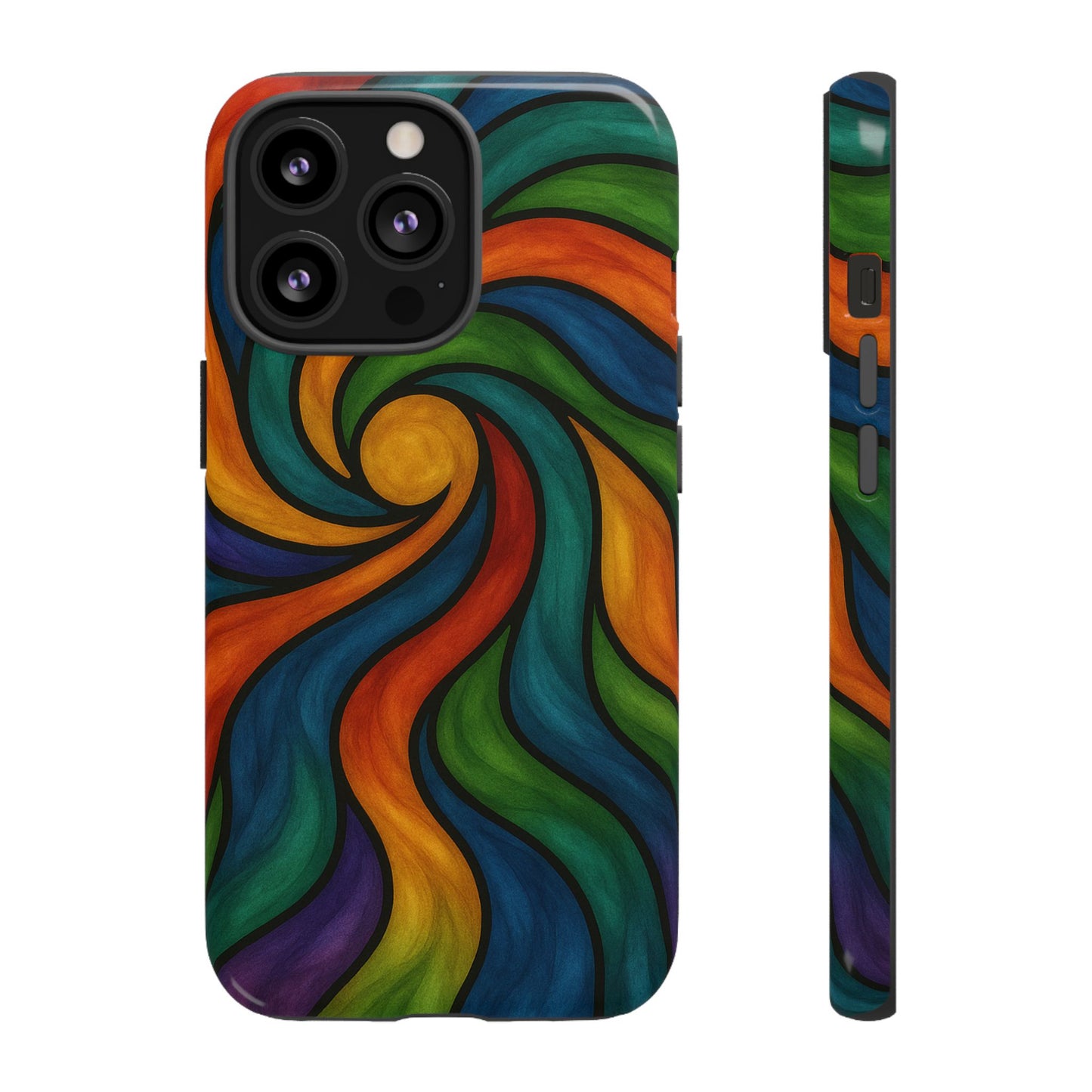 Colorful Swirl Phone Case | Tough Cases, Vibrant Design, Gift for Art Lovers, Funky Case, Unique Phone Accessories