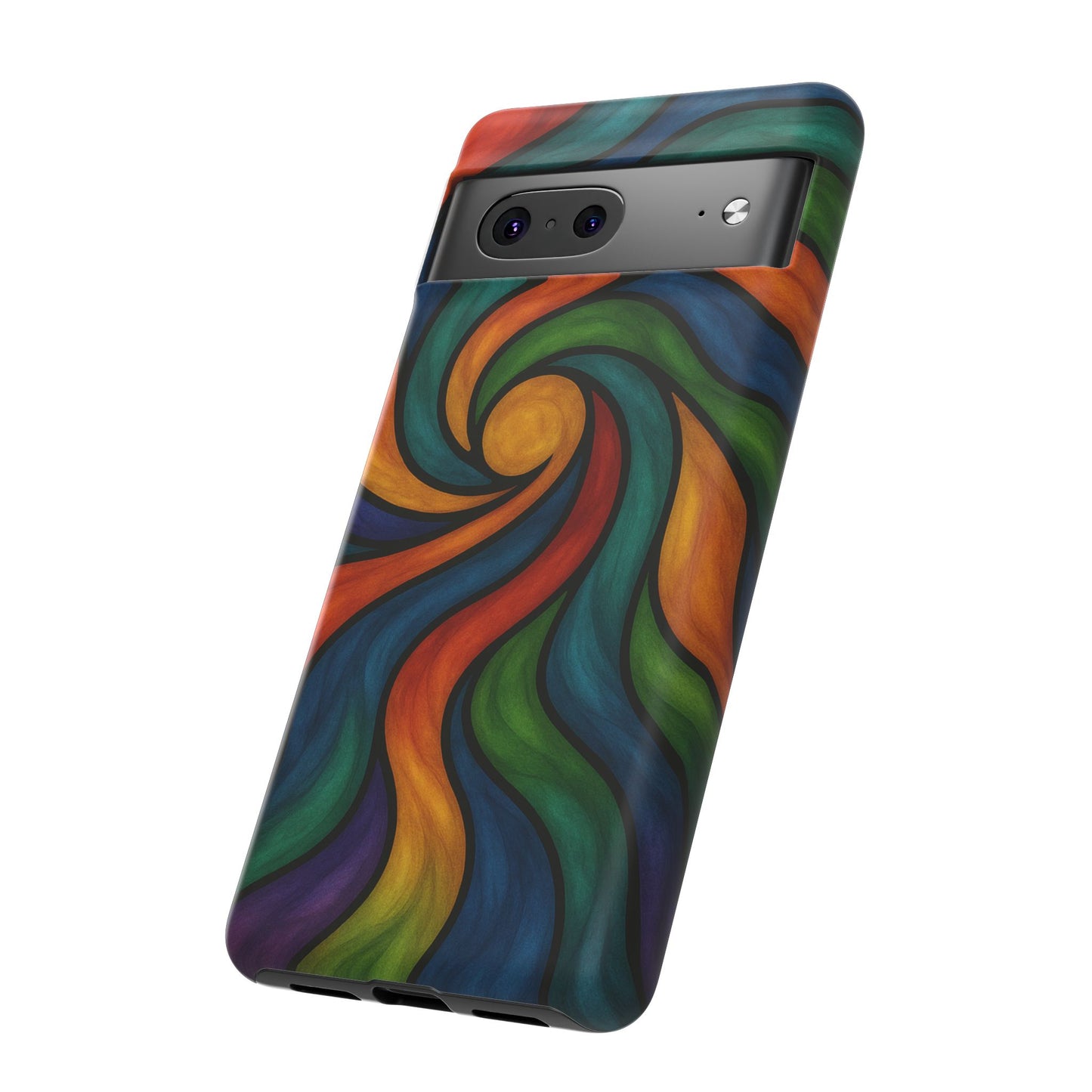 Colorful Swirl Phone Case | Tough Cases, Vibrant Design, Gift for Art Lovers, Funky Case, Unique Phone Accessories