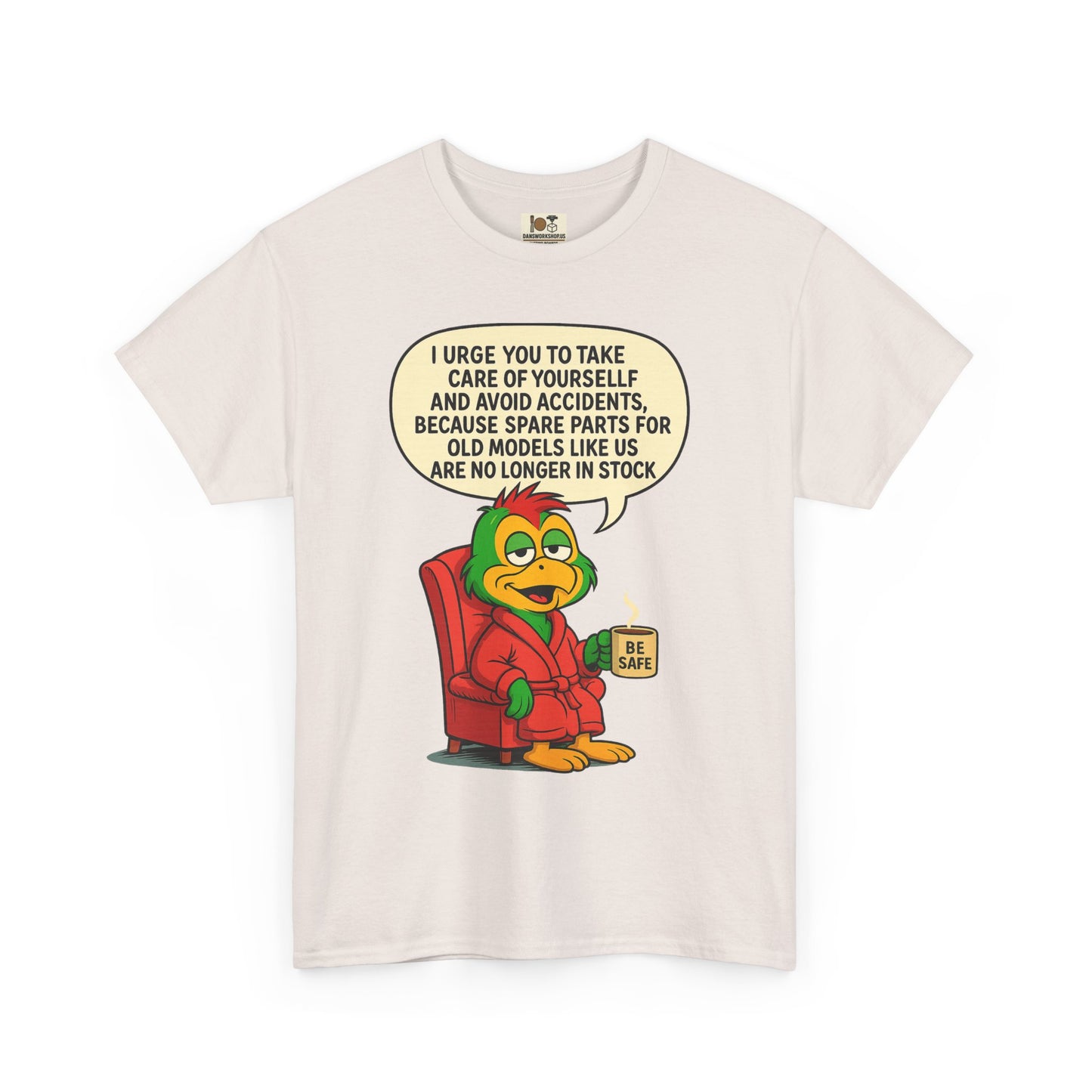 Funny Vintage Cartoon Tee, Unisex Heavy Cotton Shirt, Humorous Gift, Casual Wear, Birthday,or Just Because