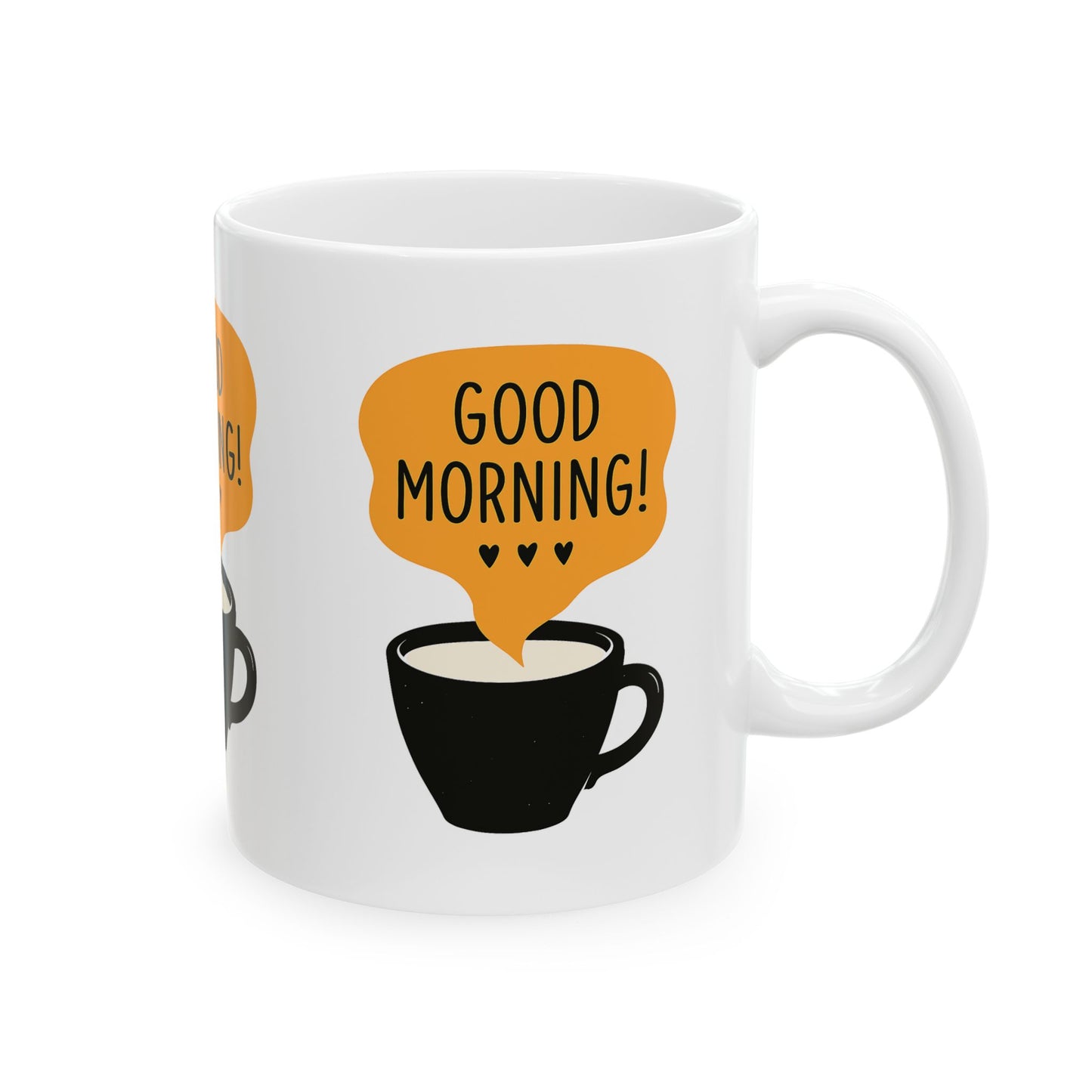 Good Morning Ceramic Mug - Perfect for Coffee Lovers, Tea Drinkers, Gift for Friends, Housewarming, Birthdays