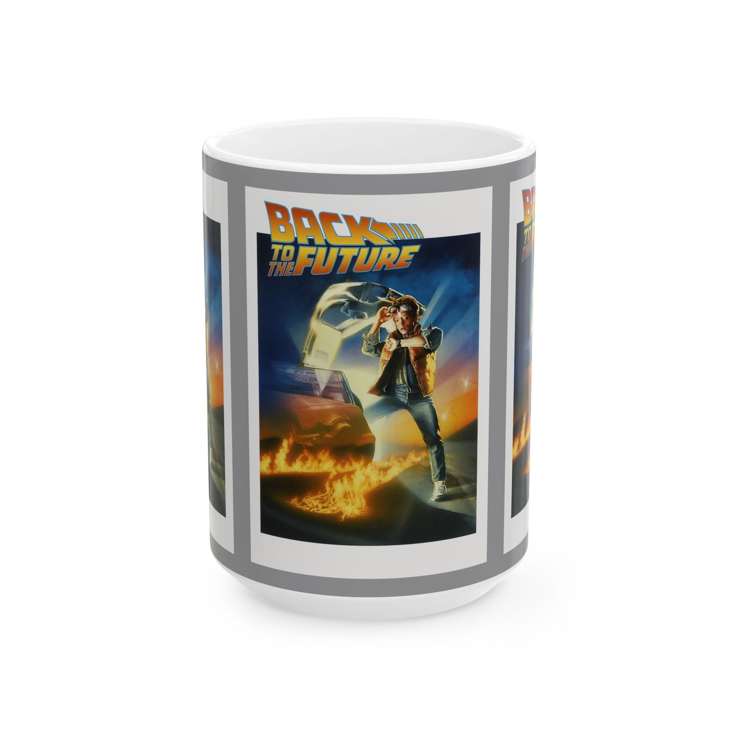 Back to the Future Ceramic Mug, Movie Lover Gift, 80s Nostalgia Cup, Time Travel Collectible, Geeky Drinkware