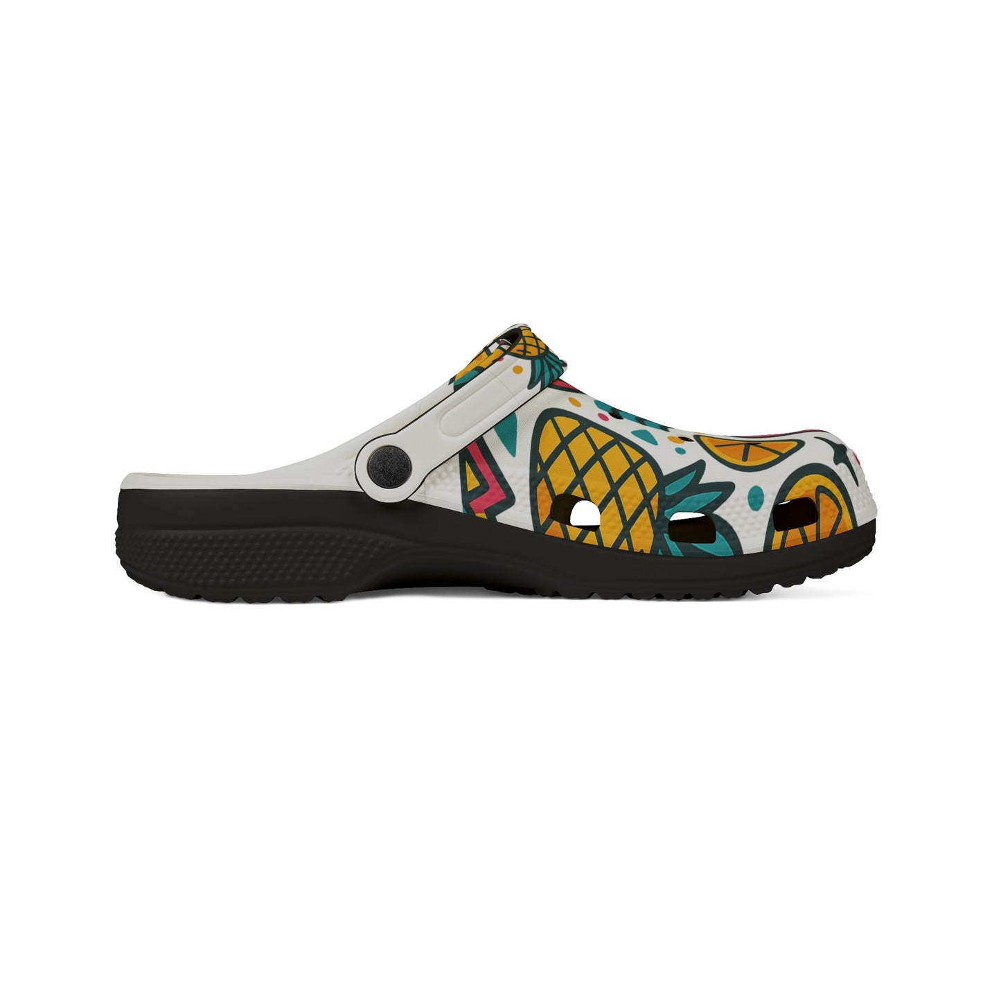 Tropical Pattern EVA Foam Shoes, Fun Water Shoes, Summer Footwear, Beach Ready Clogs, Colorful Slip-ons, Vibrant Casual Shoes