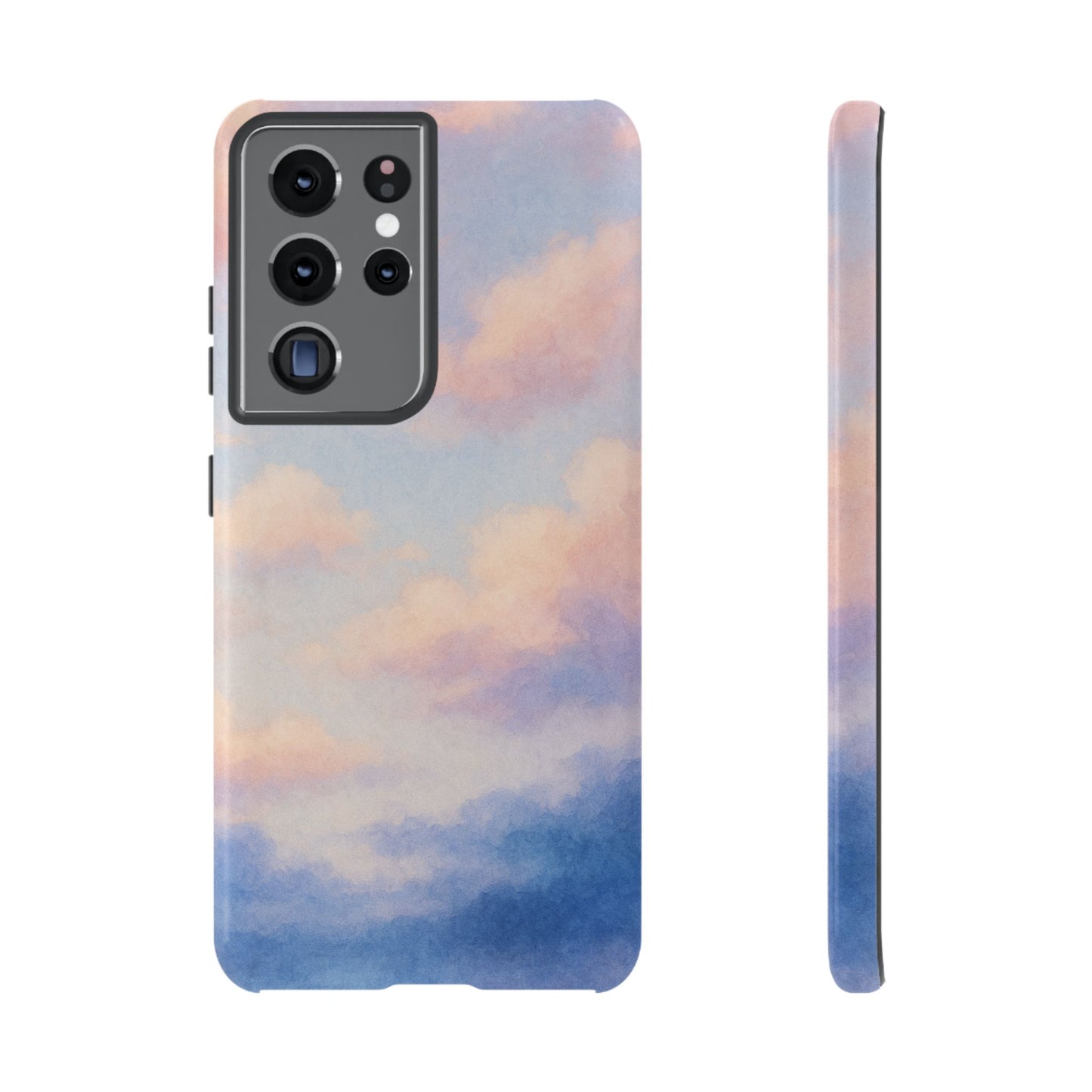 Sky Blue Cloud Phone Case, Tough Phone Cover, Aesthetic Cell Phone Accessory, Gift for Teen, Trendy Tech Protection
