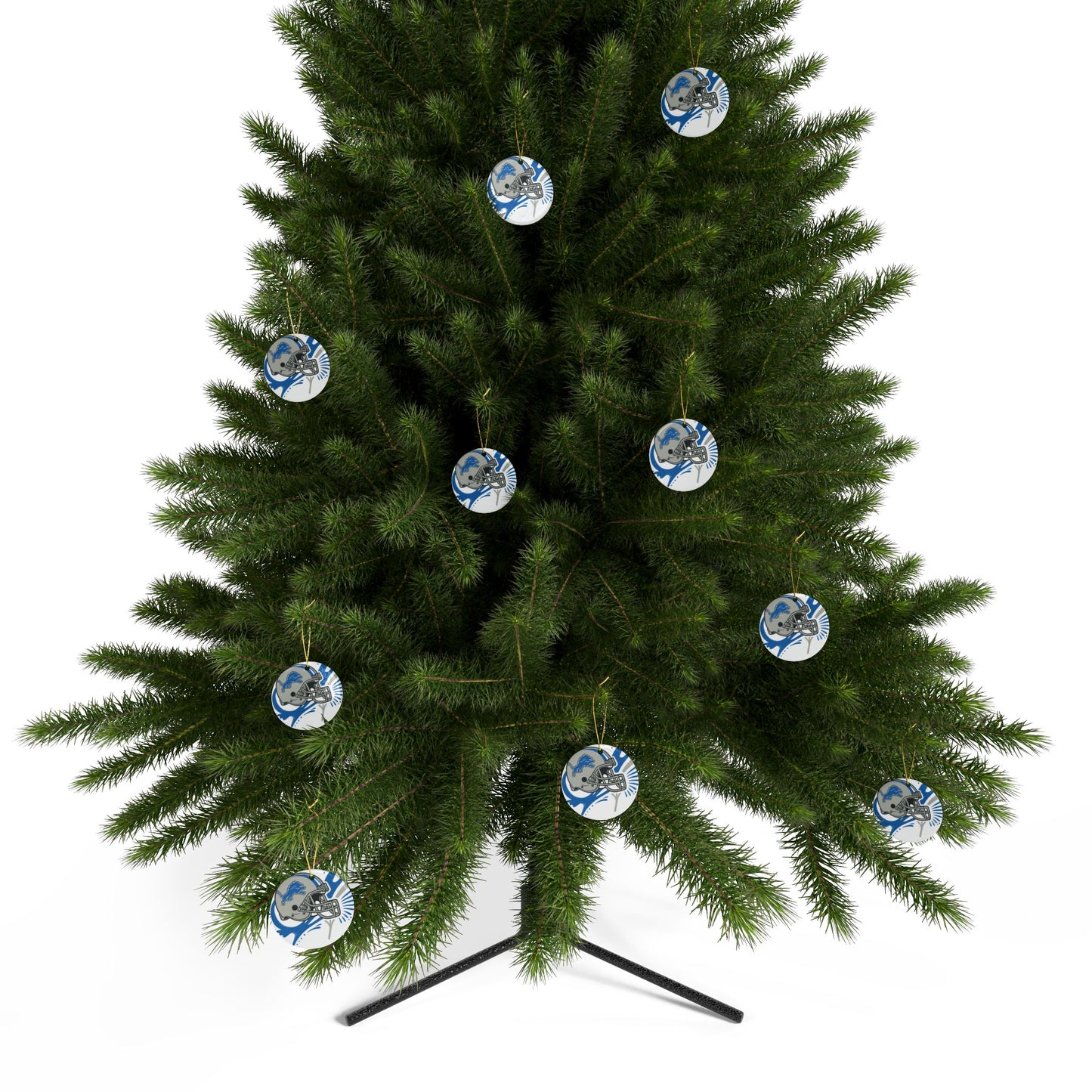 Detroit Lions Ceramic Ornaments - Sports Fan Decoration, Christmas Tree Ornament, Gift for NFL Fans, Holiday Cheer, Team Spirit