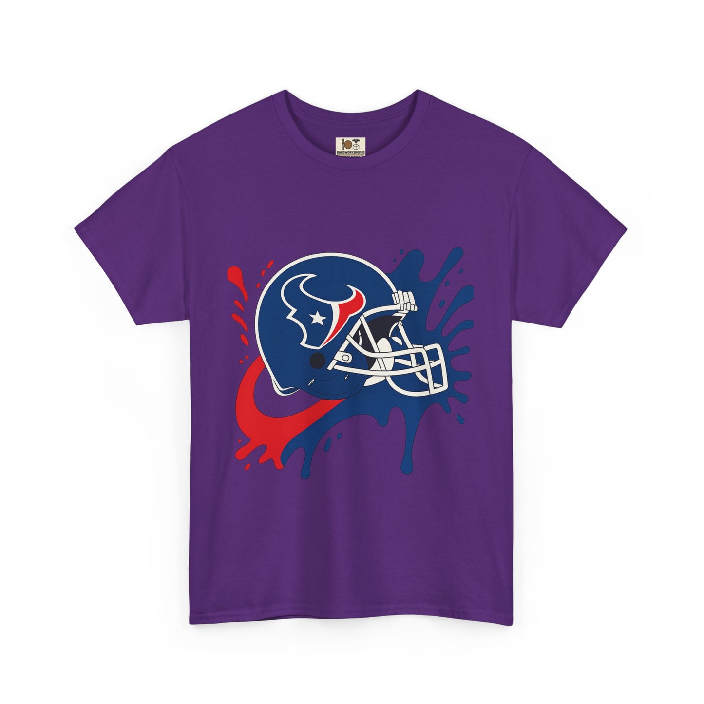 Football Splash Art Tee, Unisex Sports Shirt, Game Day Casual Wear, Gift for Fans, Holidays, Team Spirit Apparel