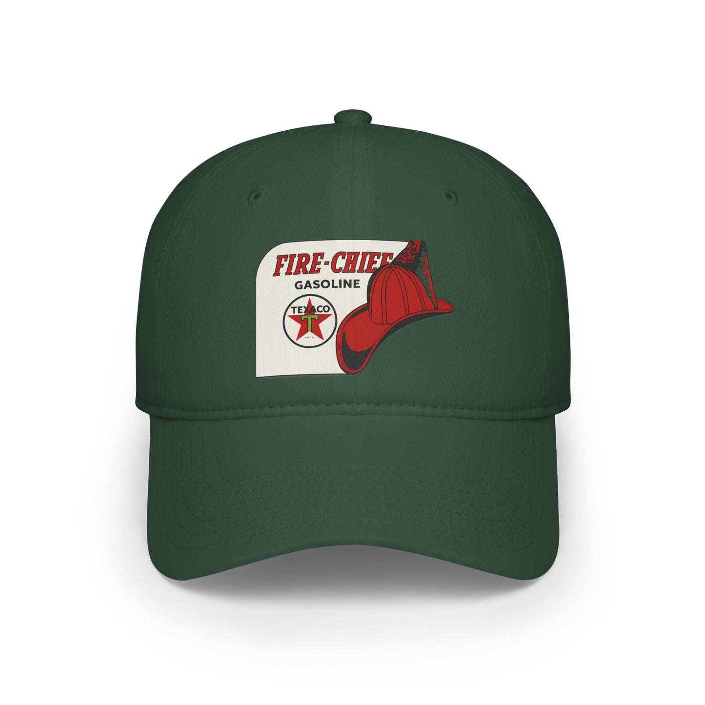 Vintage Fire Chief Baseball Cap, Ideal for Firefighters, Red Hat, Gasoline Logo Cap, Unique Gift for Men and Women