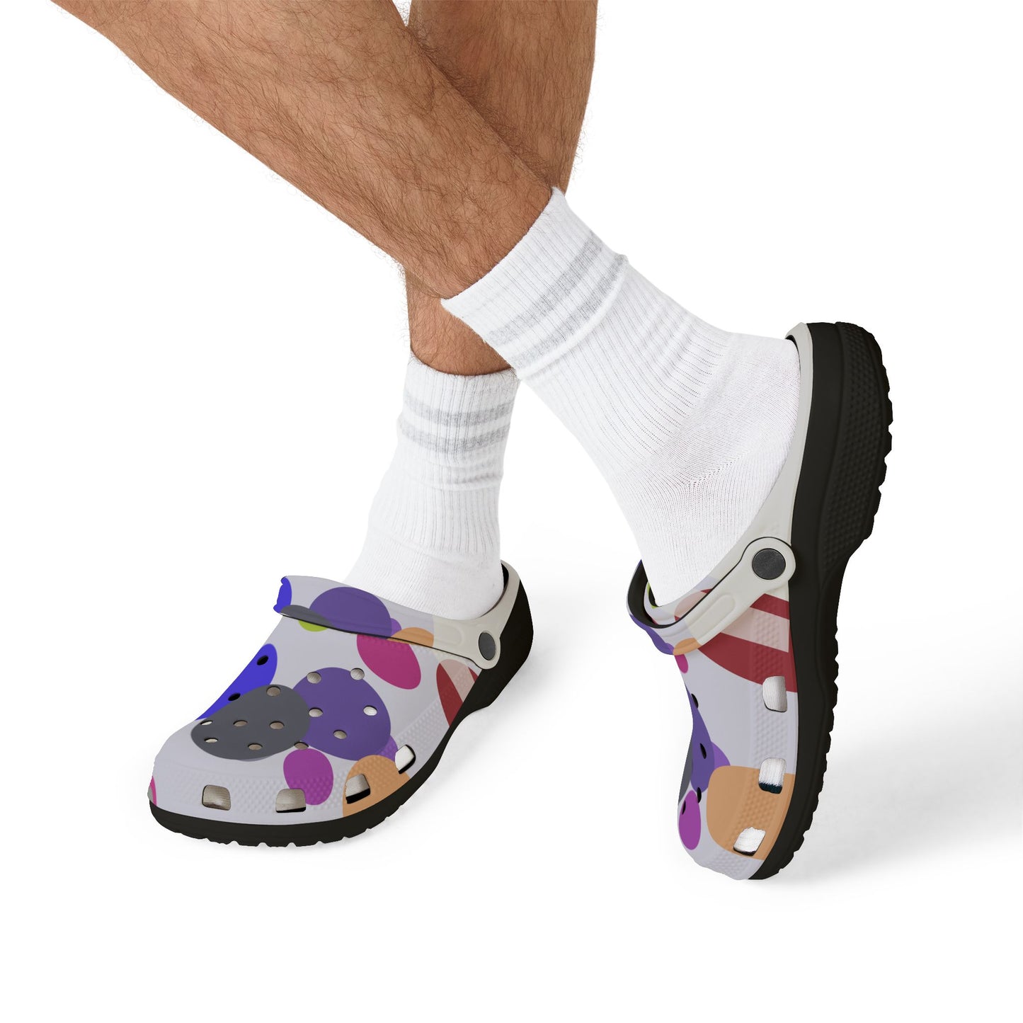 Colorful Foam Clogs, Fun Slip-On Shoes for Summer, Casual Footwear for Pool, Beach and Home