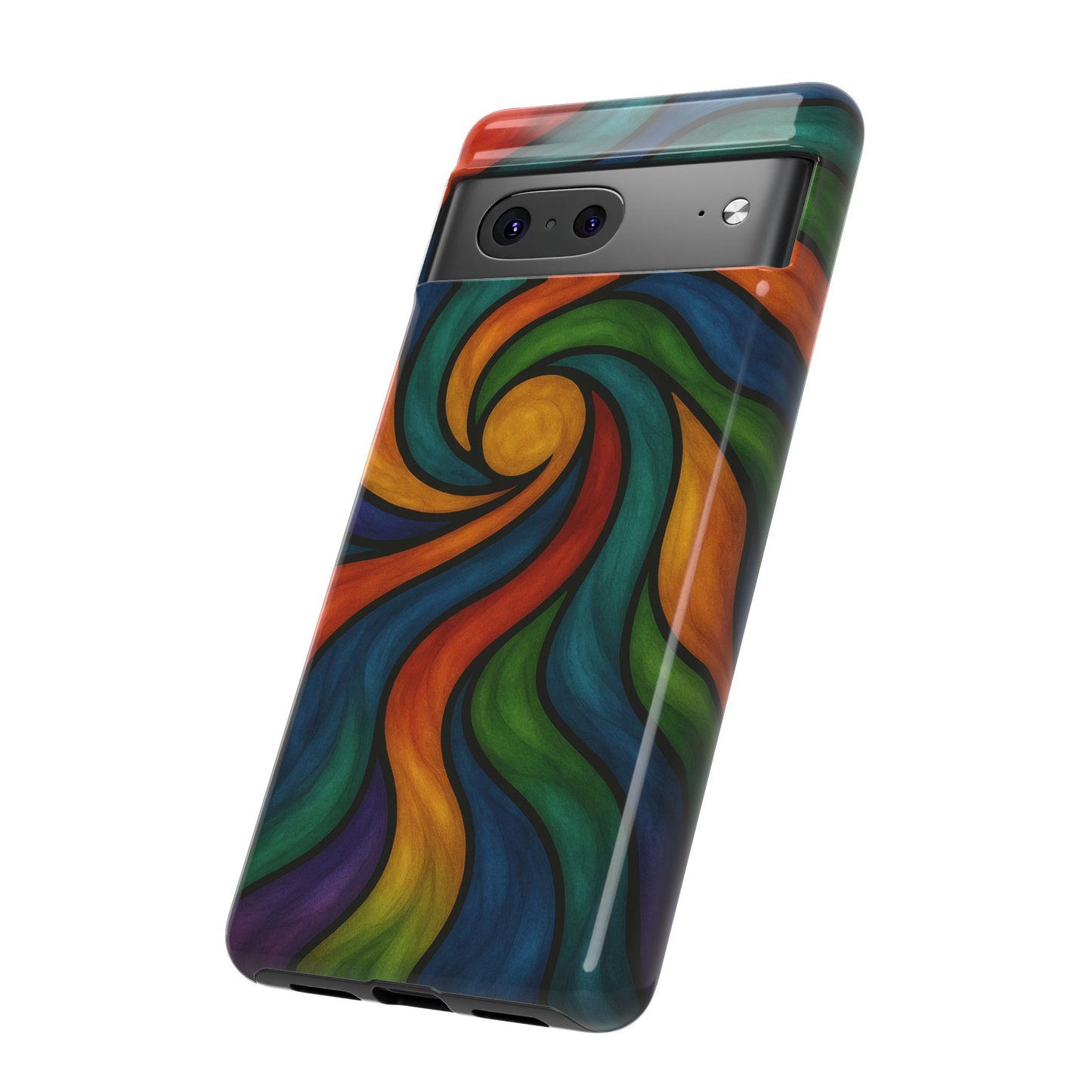 Colorful Swirl Phone Case | Tough Cases, Vibrant Design, Gift for Art Lovers, Funky Case, Unique Phone Accessories