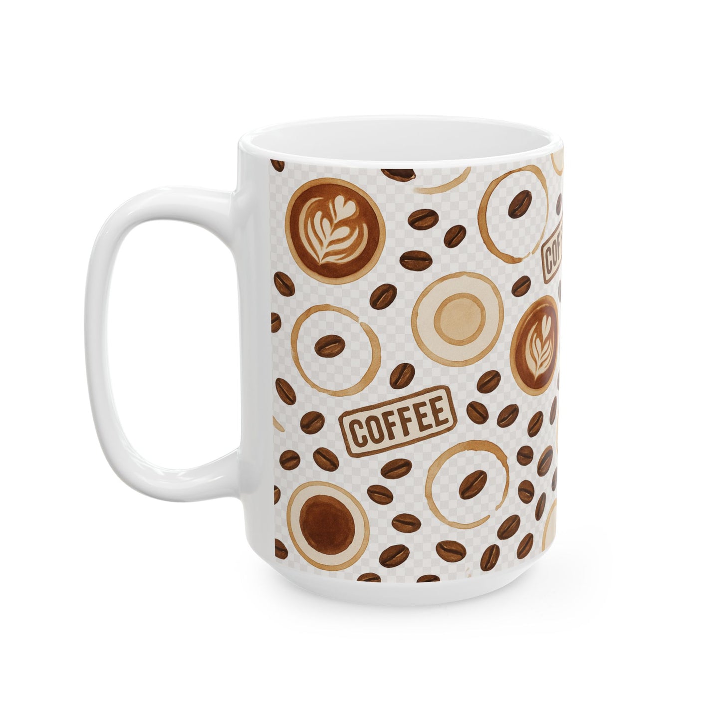 Coffee Lover's Ceramic Mug | 11oz & 15oz | Perfect Gift for Coffee Enthusiasts, Kitchen Decor, Office Use, Coffee Break, Housewarming
