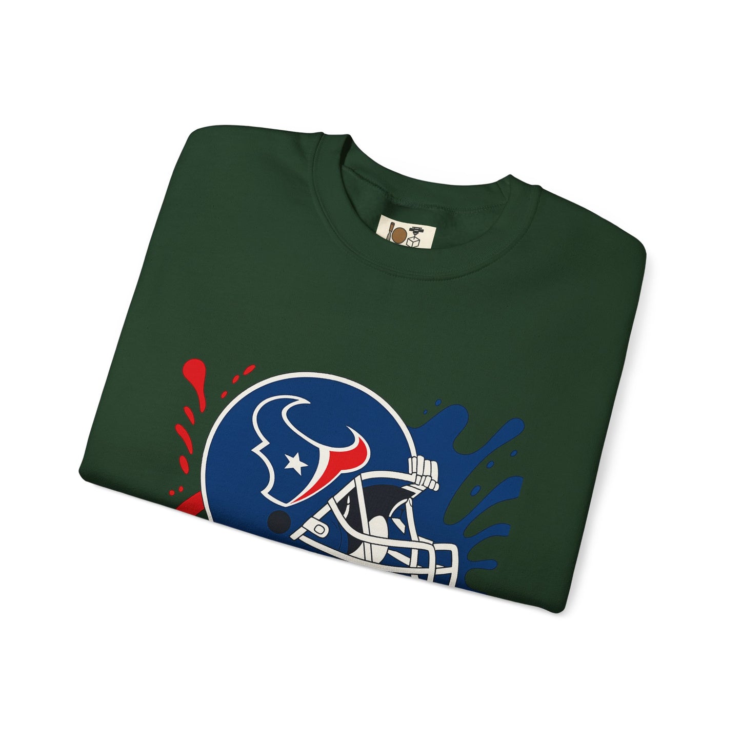 Sporty Splash Crewneck Sweatshirt - Perfect for Game Day, Football Fan Gear, Casual Style, Unisex Apparel, Gift for Sports Lovers