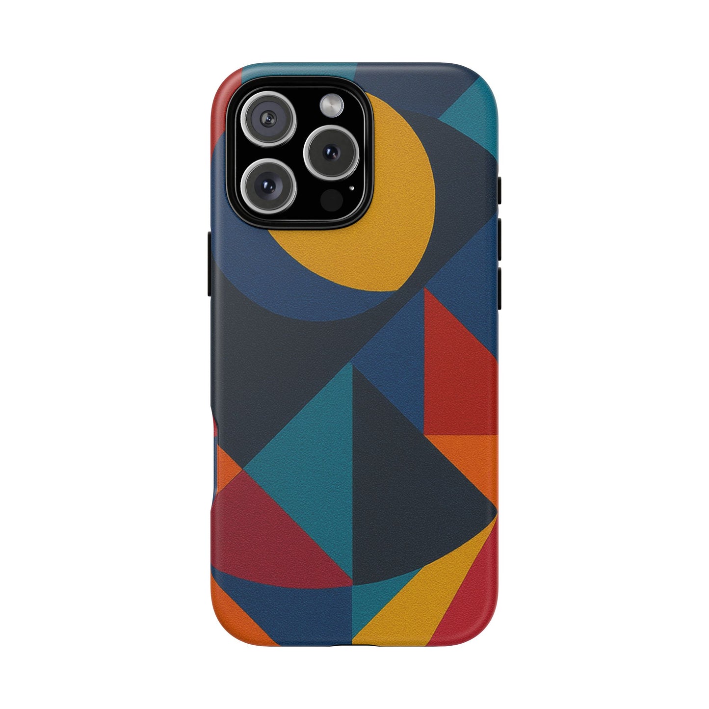 Vibrant Phone Case, Colorful Phone Cover, Geometric Design, Artistic Gift, Trendy Accessory, Vibrant Colors, Unique Design