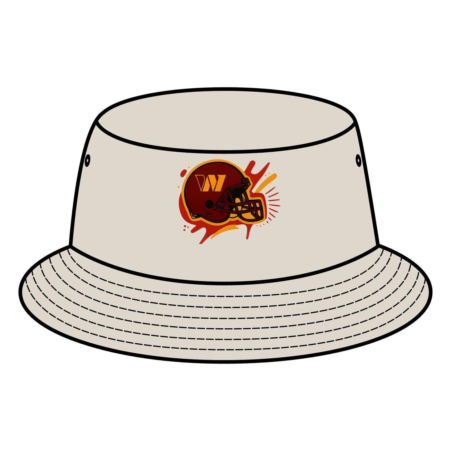 Football-Themed Bucket Hat for Game Day, Sports Accessories, Hats for Fans, Personalized Gifts, Outdoor Style