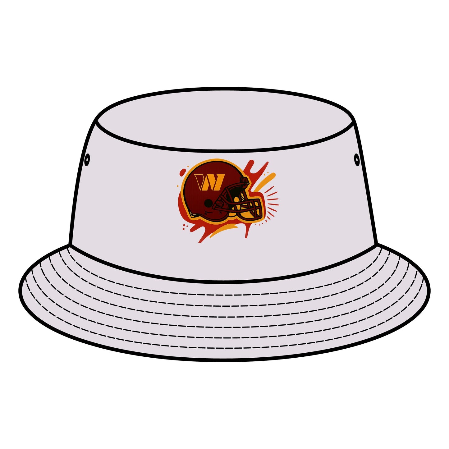 Football-Themed Bucket Hat for Game Day, Sports Accessories, Hats for Fans, Personalized Gifts, Outdoor Style