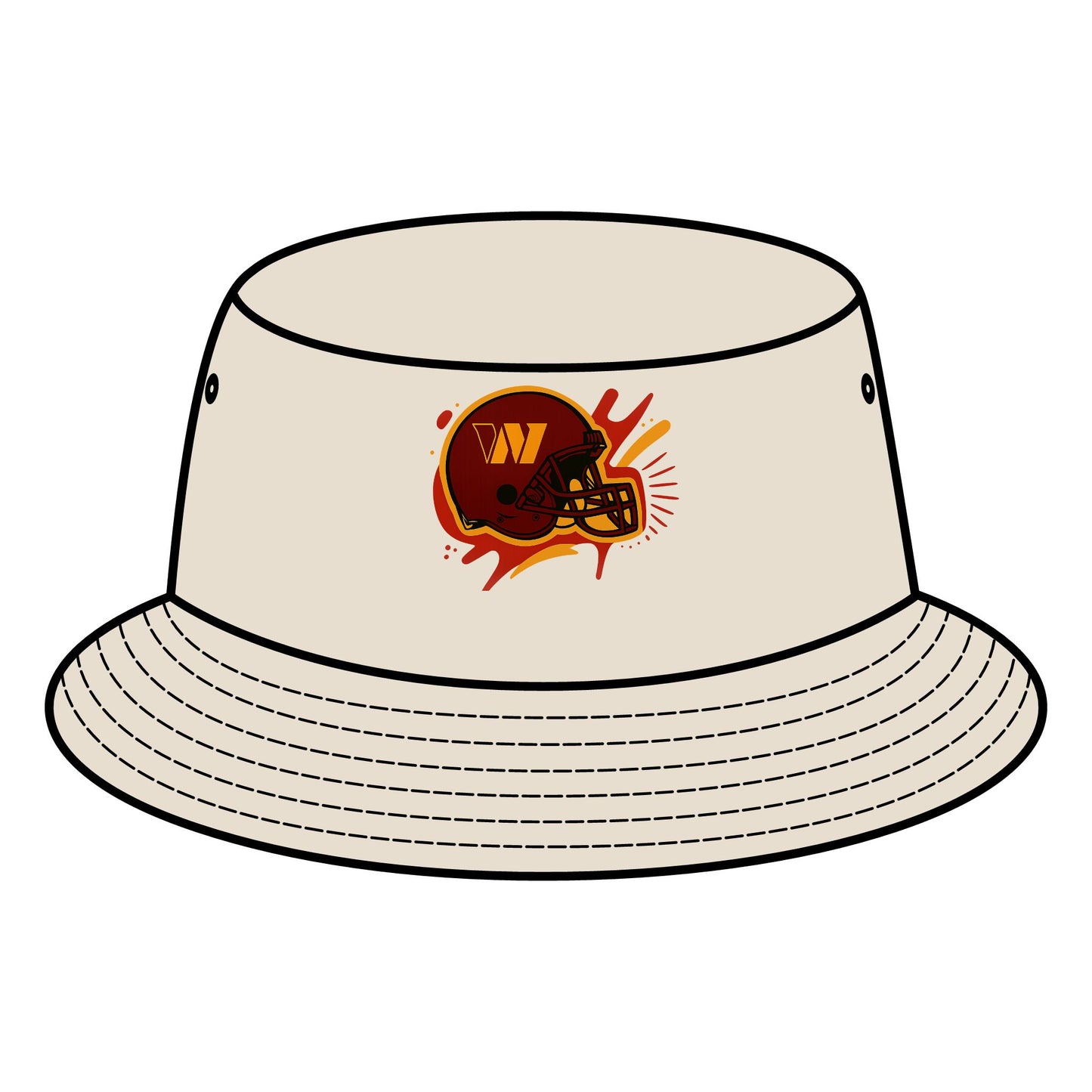 Football-Themed Bucket Hat for Game Day, Sports Accessories, Hats for Fans, Personalized Gifts, Outdoor Style