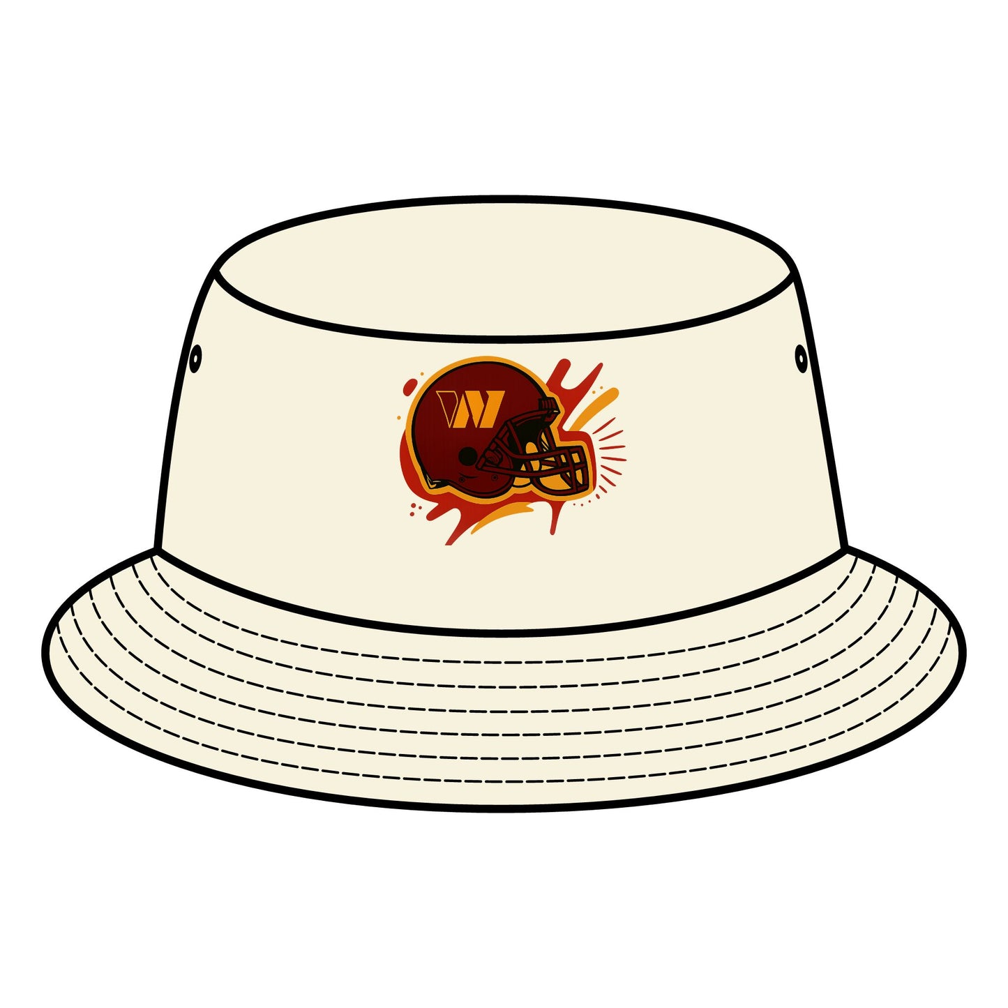 Football-Themed Bucket Hat for Game Day, Sports Accessories, Hats for Fans, Personalized Gifts, Outdoor Style