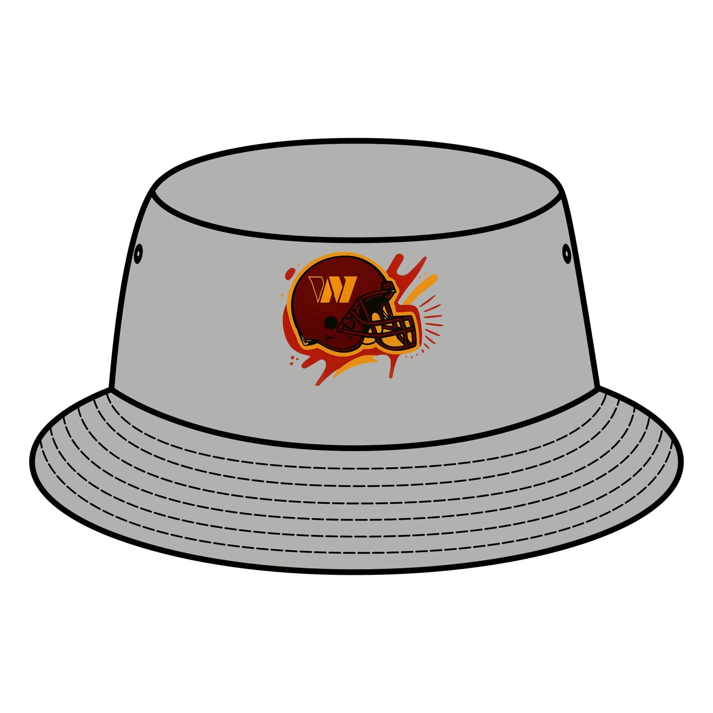 Football-Themed Bucket Hat for Game Day, Sports Accessories, Hats for Fans, Personalized Gifts, Outdoor Style