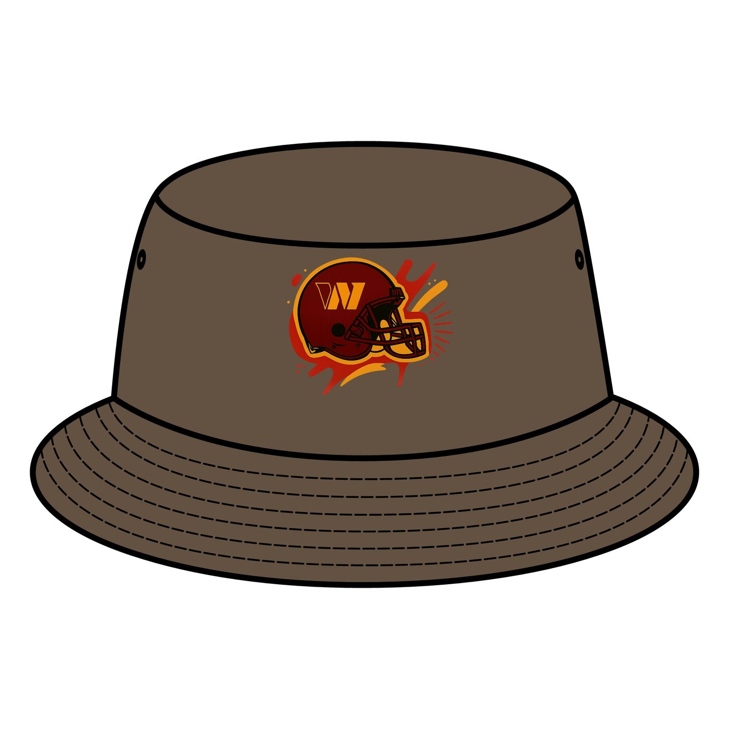 Football-Themed Bucket Hat for Game Day, Sports Accessories, Hats for Fans, Personalized Gifts, Outdoor Style