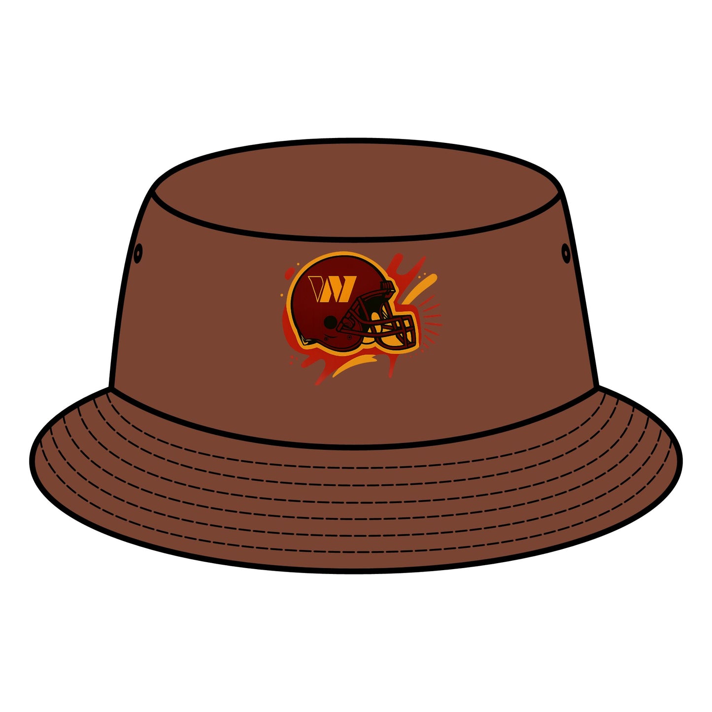Football-Themed Bucket Hat for Game Day, Sports Accessories, Hats for Fans, Personalized Gifts, Outdoor Style