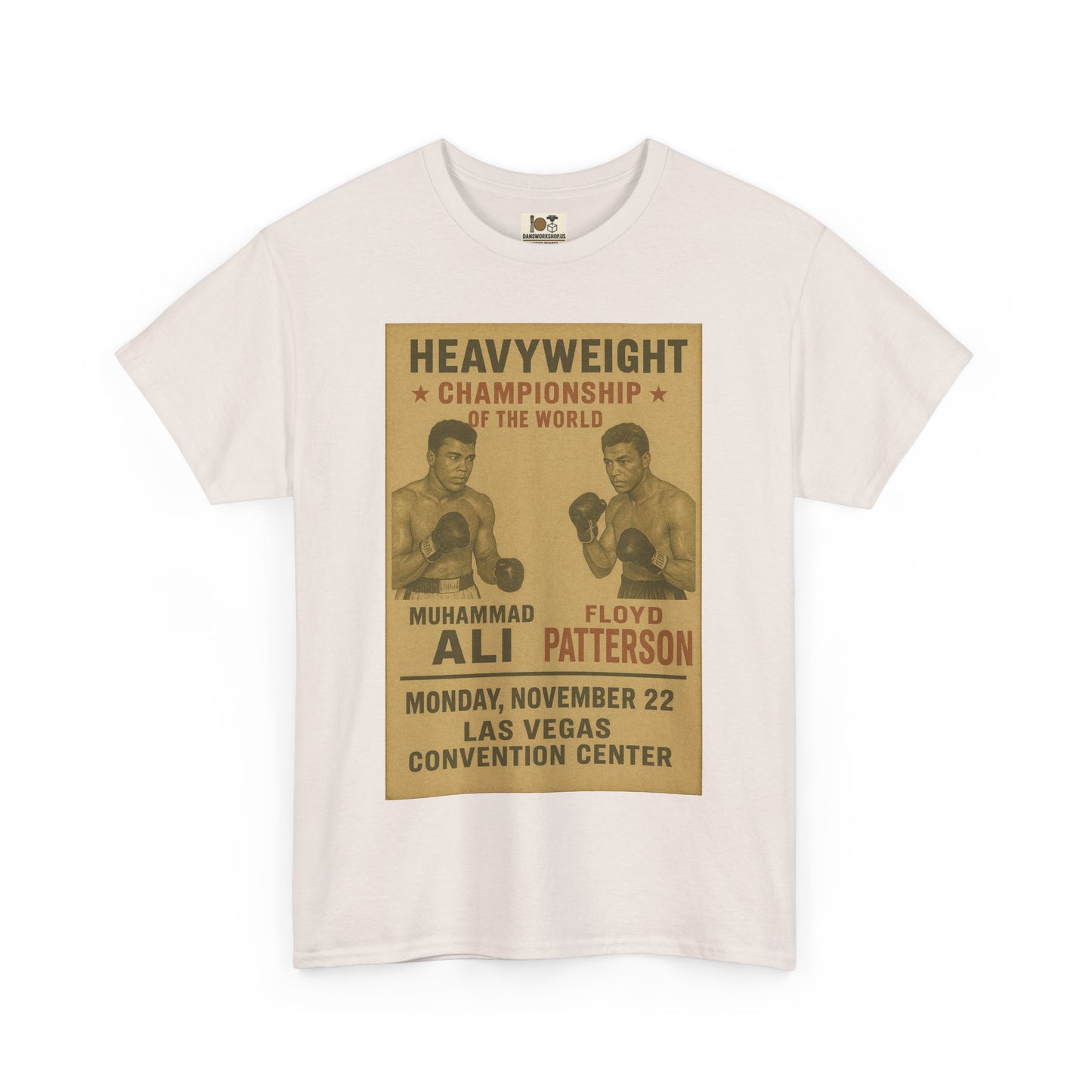 Vintage Boxing Championship Tee, Retro Ali vs Patterson Shirt, Sports Fan Gift, Unisex Heavy Cotton Shirt, Unique Sports Apparel